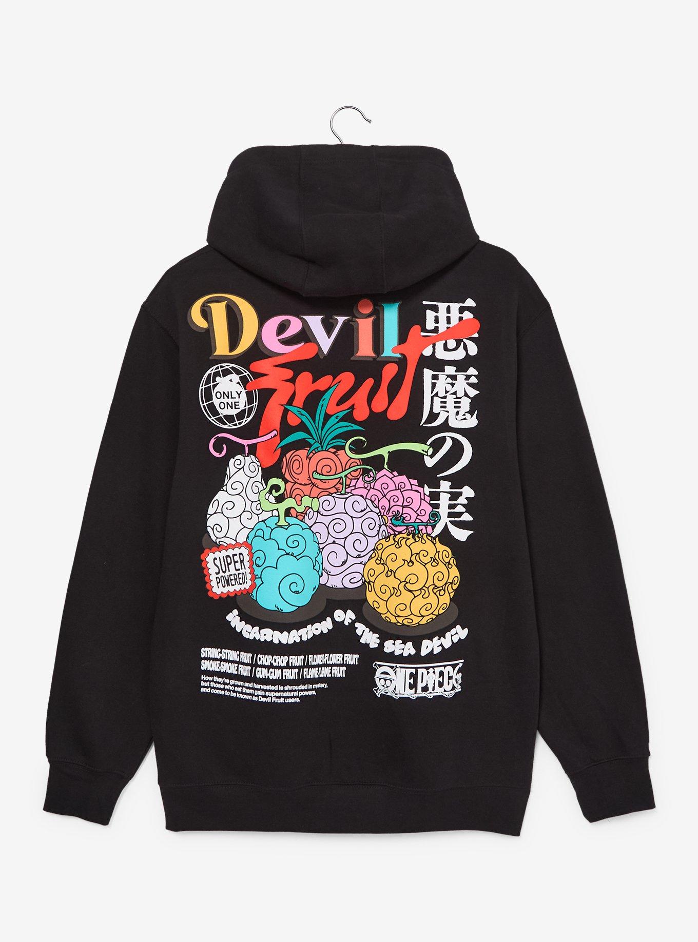 One Piece Devil Fruit Hoodie - BoxLunch Exclusive, BLACK, alternate