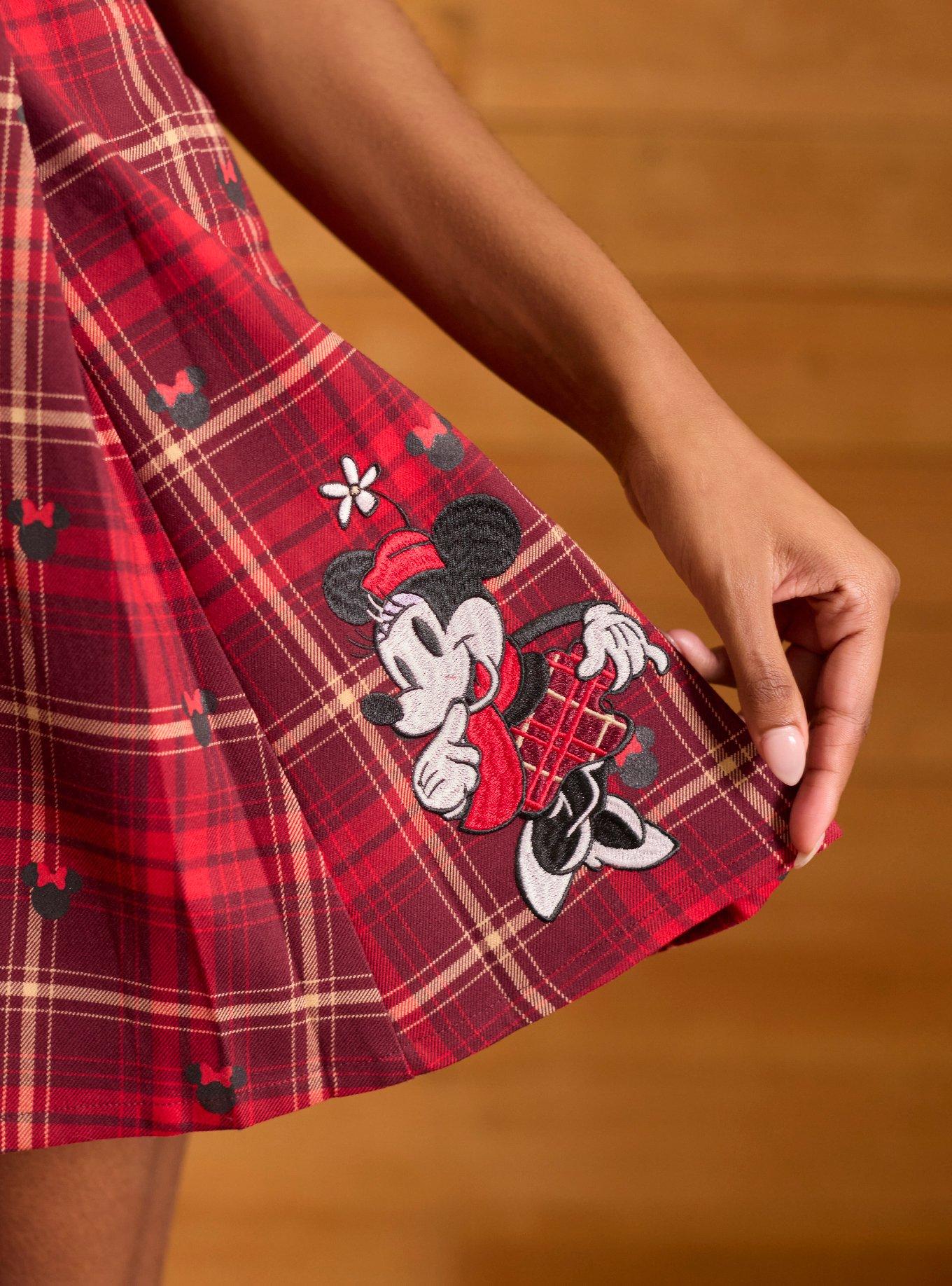 Her Universe Disney Minnie Mouse Plaid Sweetheart Dress Her Universe Exclusive, PLAID - RED, alternate
