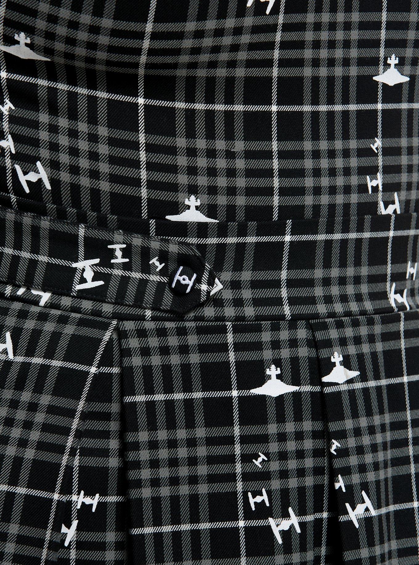 Her Universe Star Wars Ships Plaid Tank Dress Plus Size Her Universe Exclusive, PLAID - BLACK, alternate