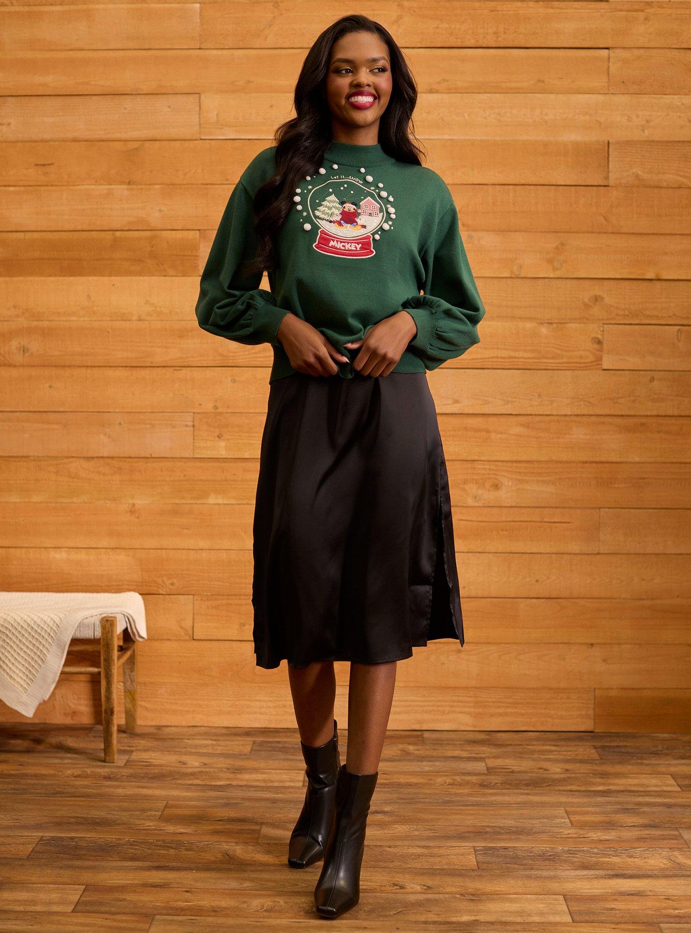 Her Universe Disney Mickey Mouse Snow Globe Sweater Her Universe Exclusive, , hi-res