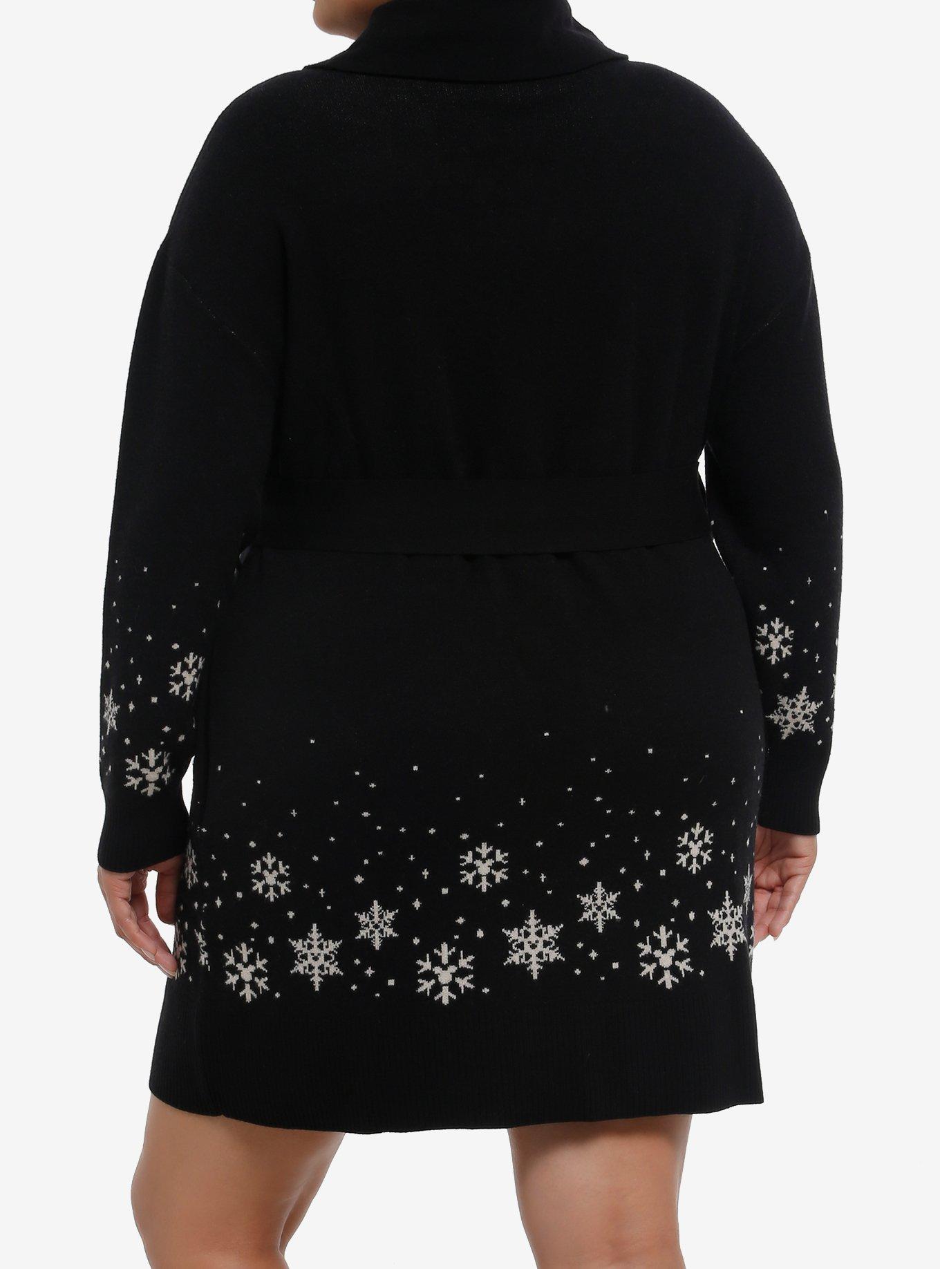 Her Universe Disney Mickey Mouse And Friends Snowflake Sweater Dress Plus Size Her Universe Exclusive, MULTI, alternate