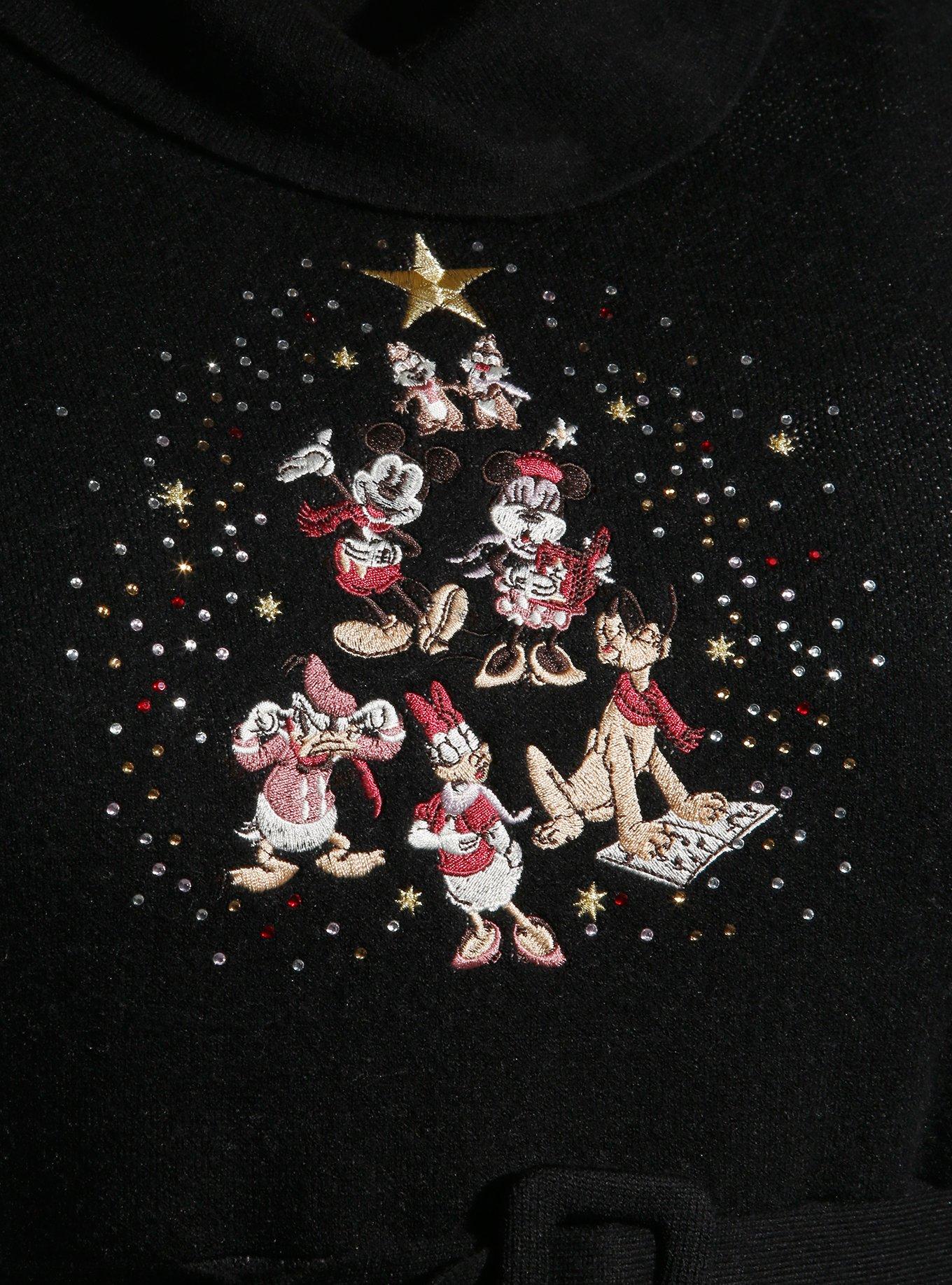 Her Universe Disney Mickey Mouse And Friends Snowflake Sweater Dress Plus Size Her Universe Exclusive, MULTI, alternate