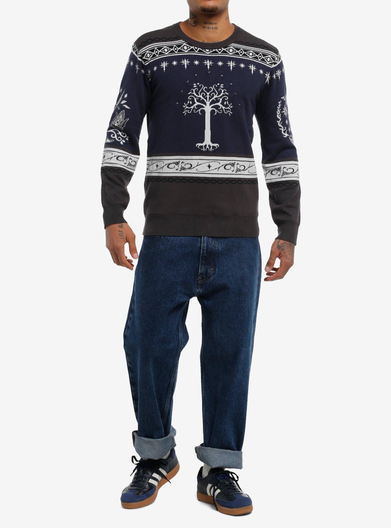 Our Universe The Lord Of The Rings Tree Of Gondor Light-Up Holiday Sweater Our Universe Exclusive, MULTI, alternate