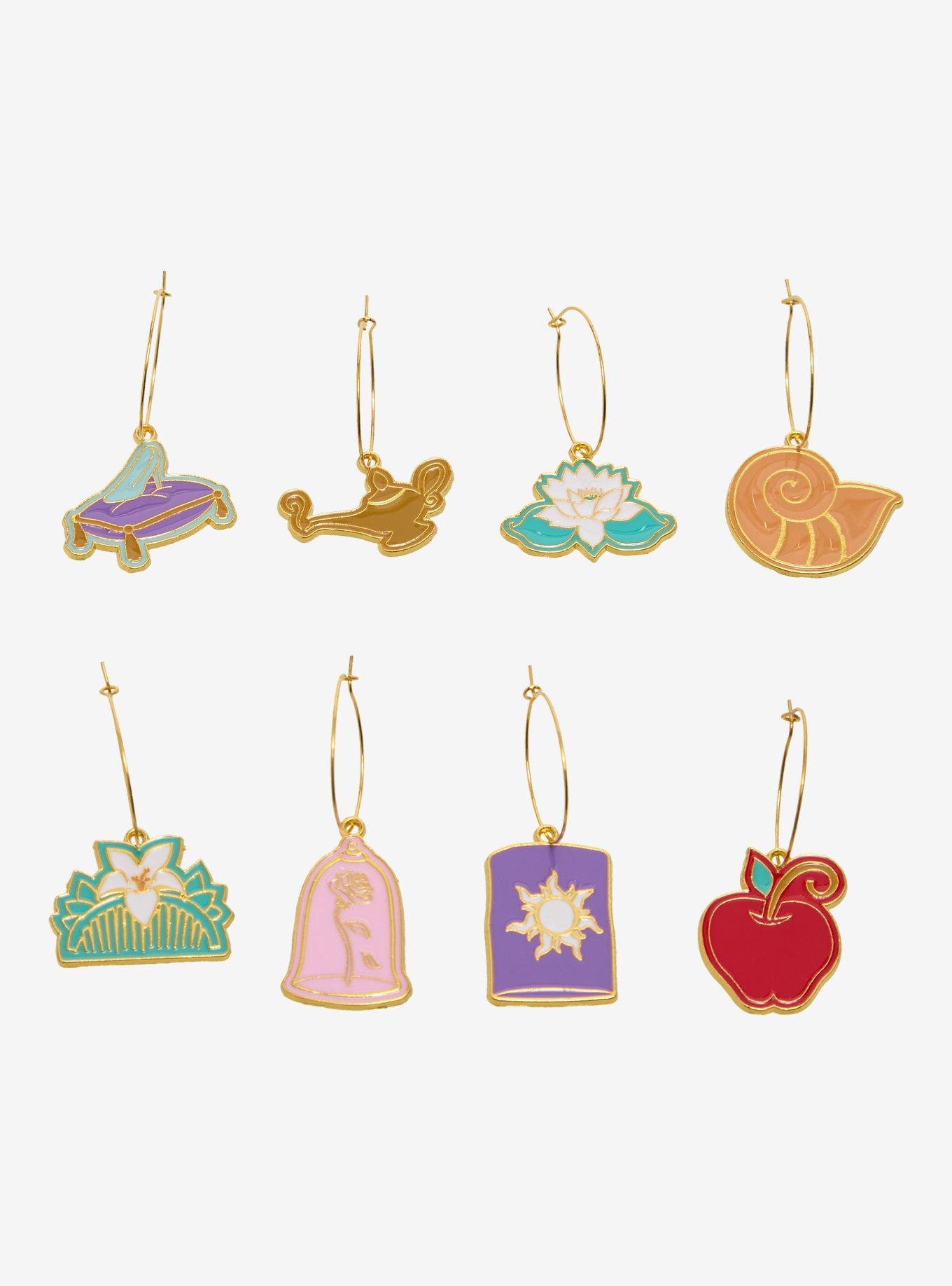 Disney Princess Icons Drink Charm Set - BoxLunch Exclusive, , hi-res