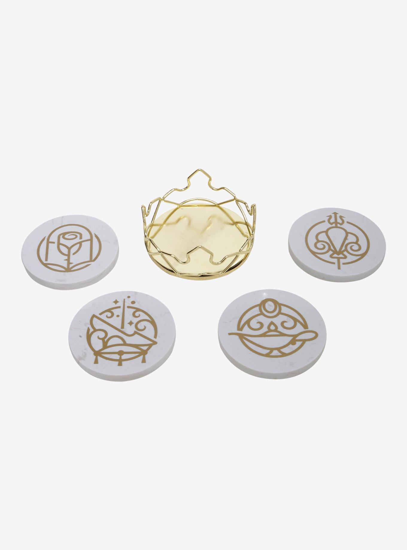 Disney Princess Icons Marble Coaster Set — BoxLunch Exclusive, , hi-res