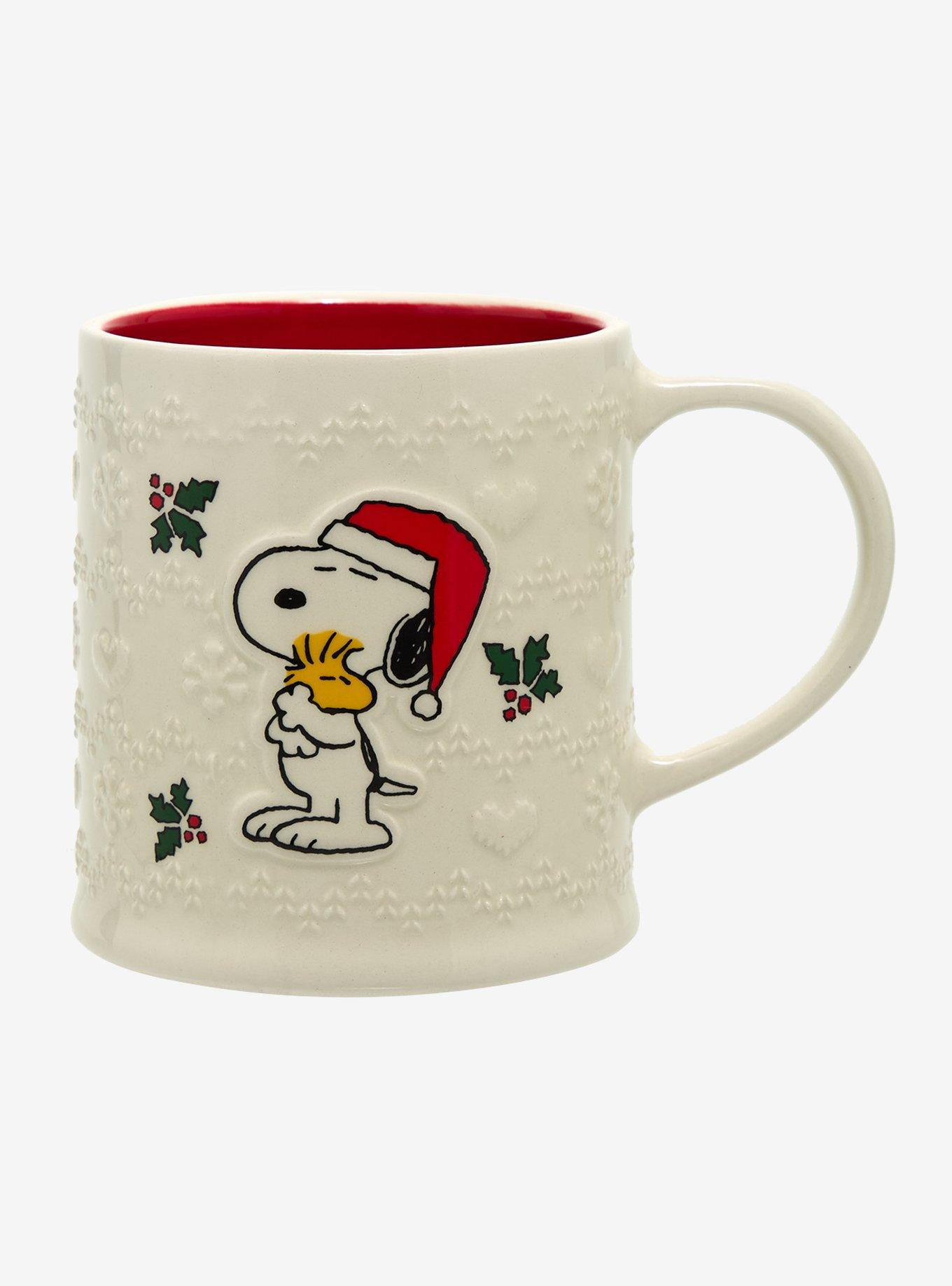 Peanuts Snoopy & Woodstock Christmas Knit Mug — BoxLunch Exclusive, , hi-res
