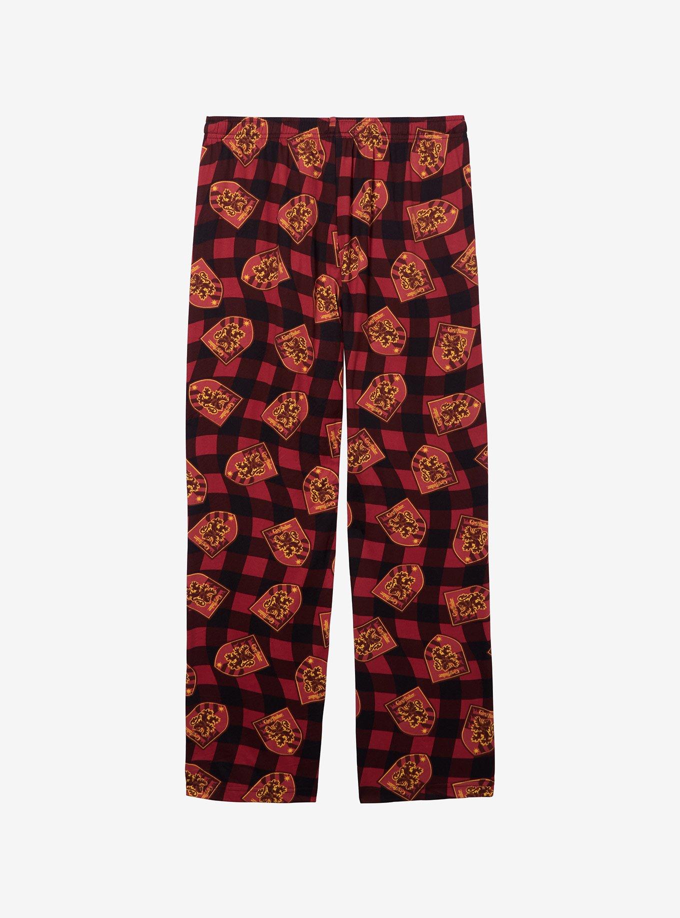 Harry Potter Gryffindor Checkered Allover Print Sleep Pants — BoxLunch Exclusive