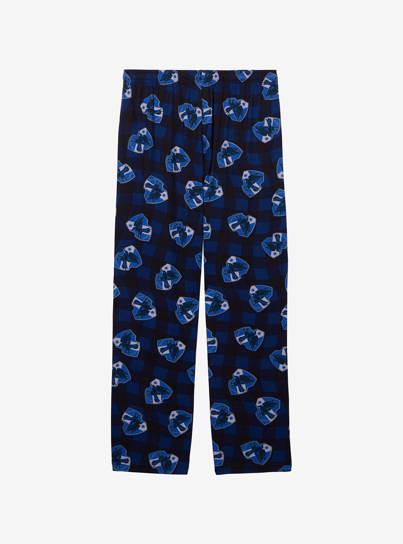 Harry Potter Ravenclaw Checkered Allover Print Sleep Pants — BoxLunch Exclusive, , hi-res