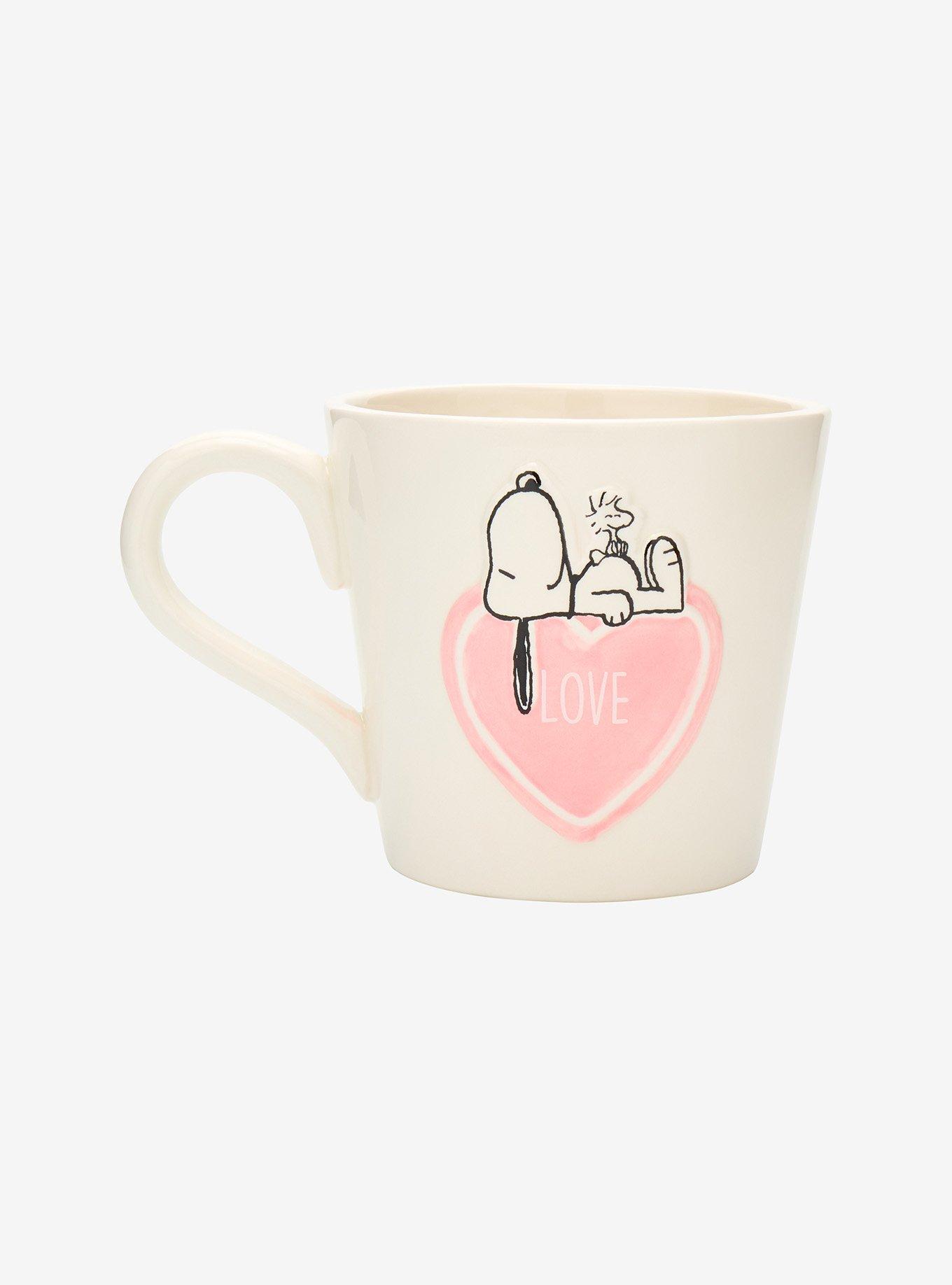 Peanuts Snoopy & Woodstock Heart Mug — BoxLunch Exclusive, , hi-res