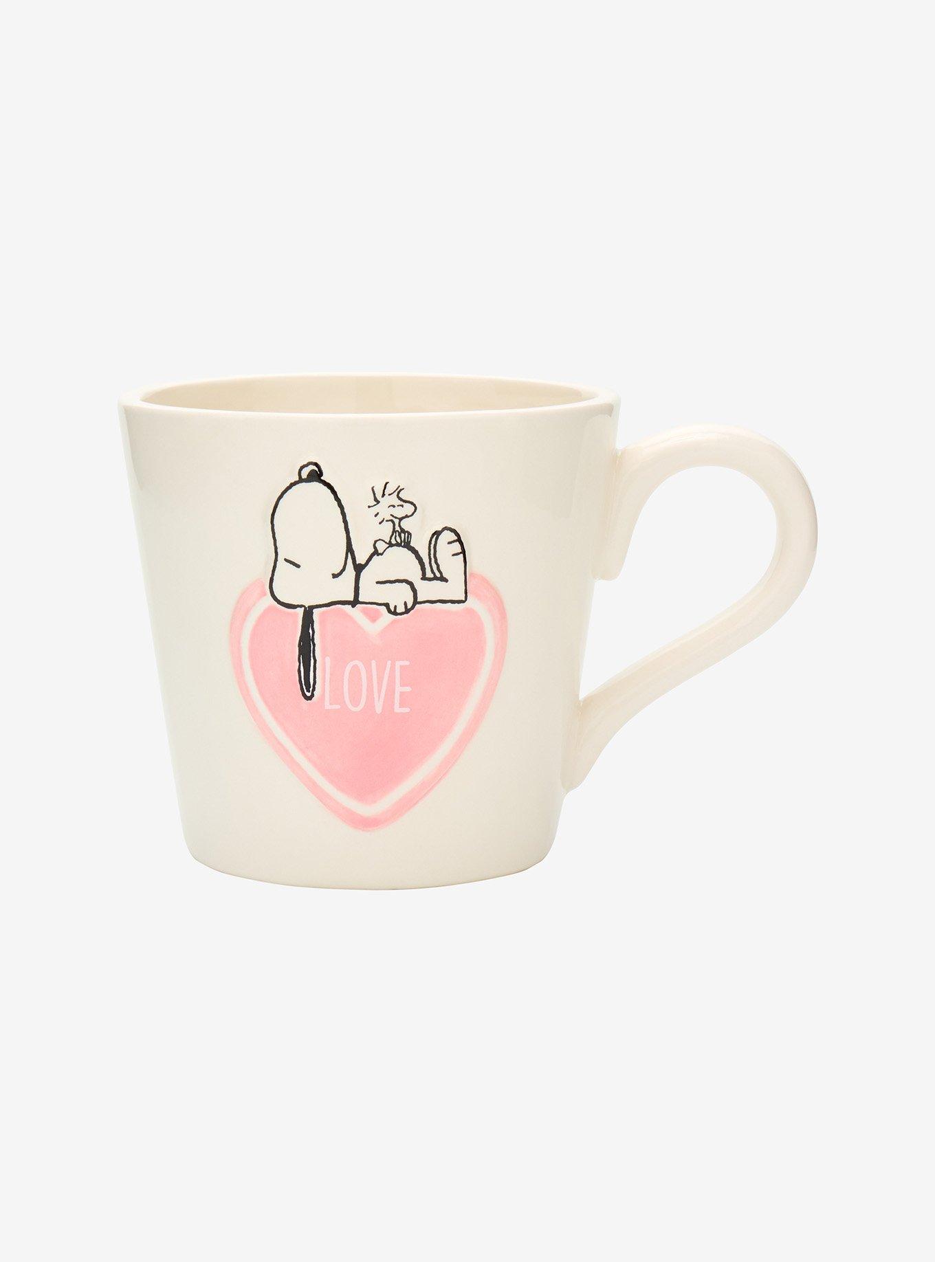 Peanuts Snoopy & Woodstock Heart Mug — BoxLunch Exclusive, , alternate