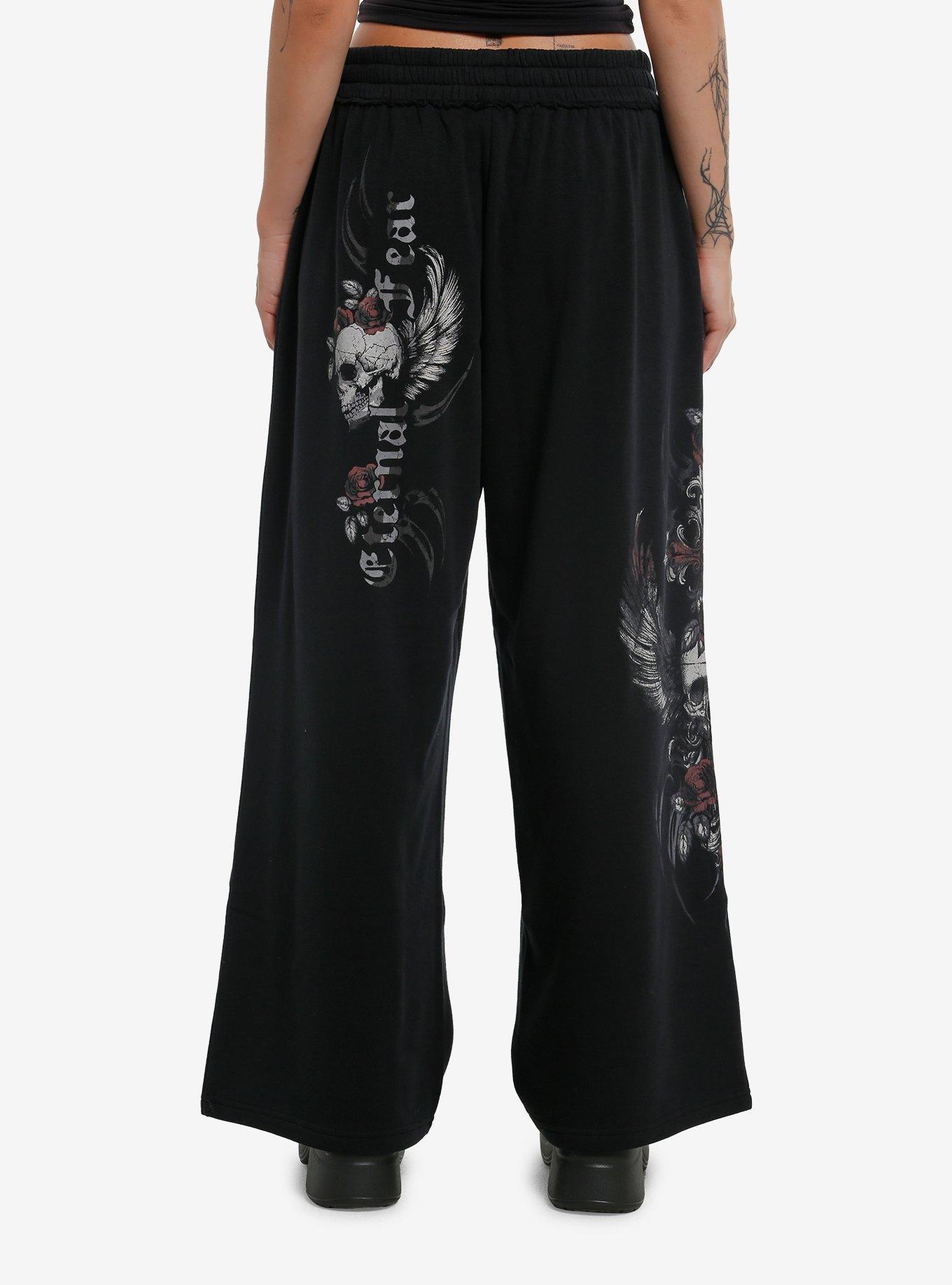 Gothic Cross & Skull Girls Lounge Pants, , hi-res