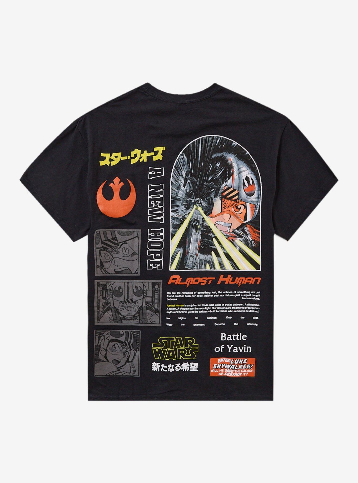 Star Wars Manga Battle Of Yavin Two-Sided T-Shirt By Almost Human, , hi-res