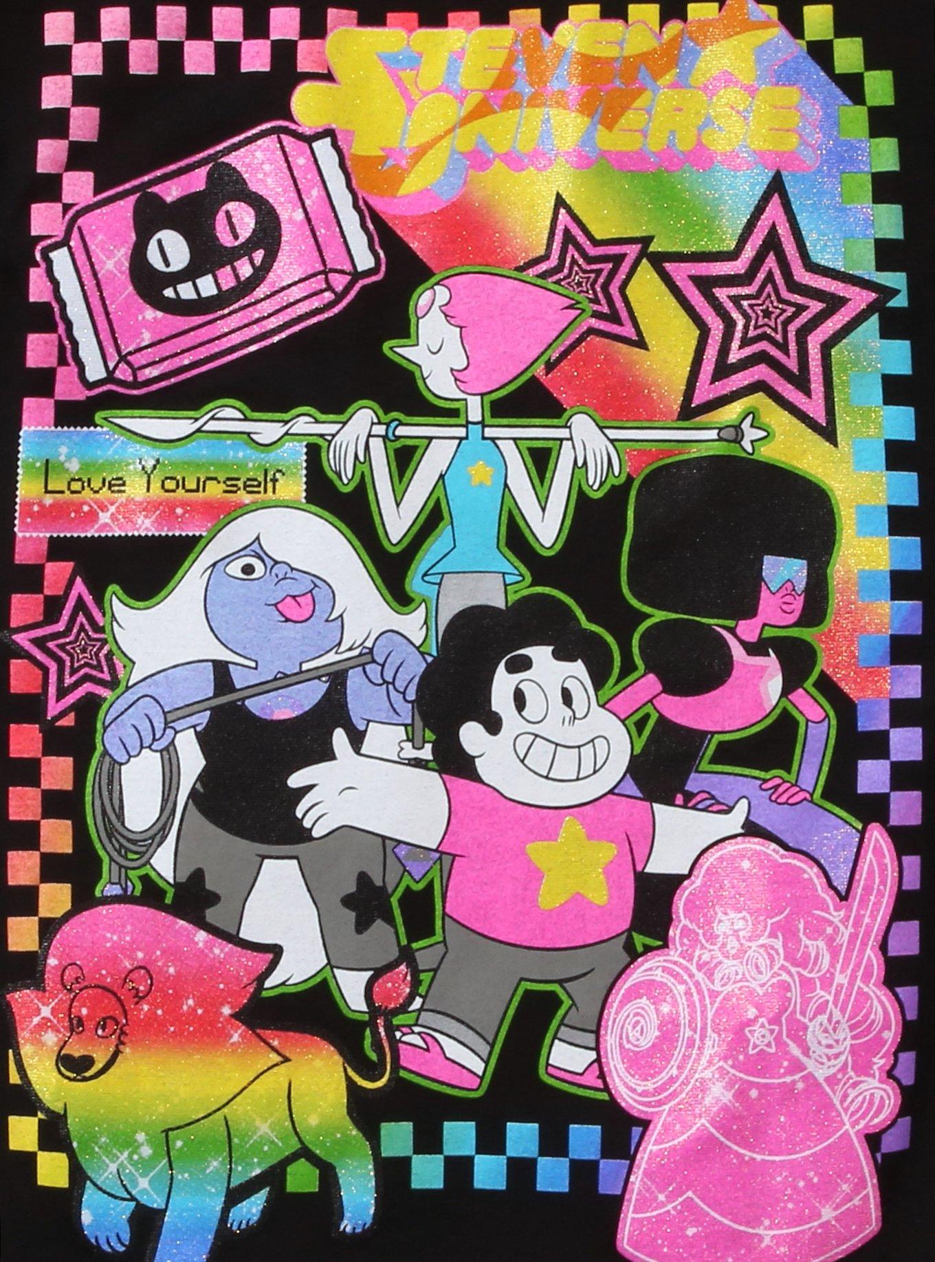 Steven Universe Love Yourself Glitter Print T-Shirt, , hi-res