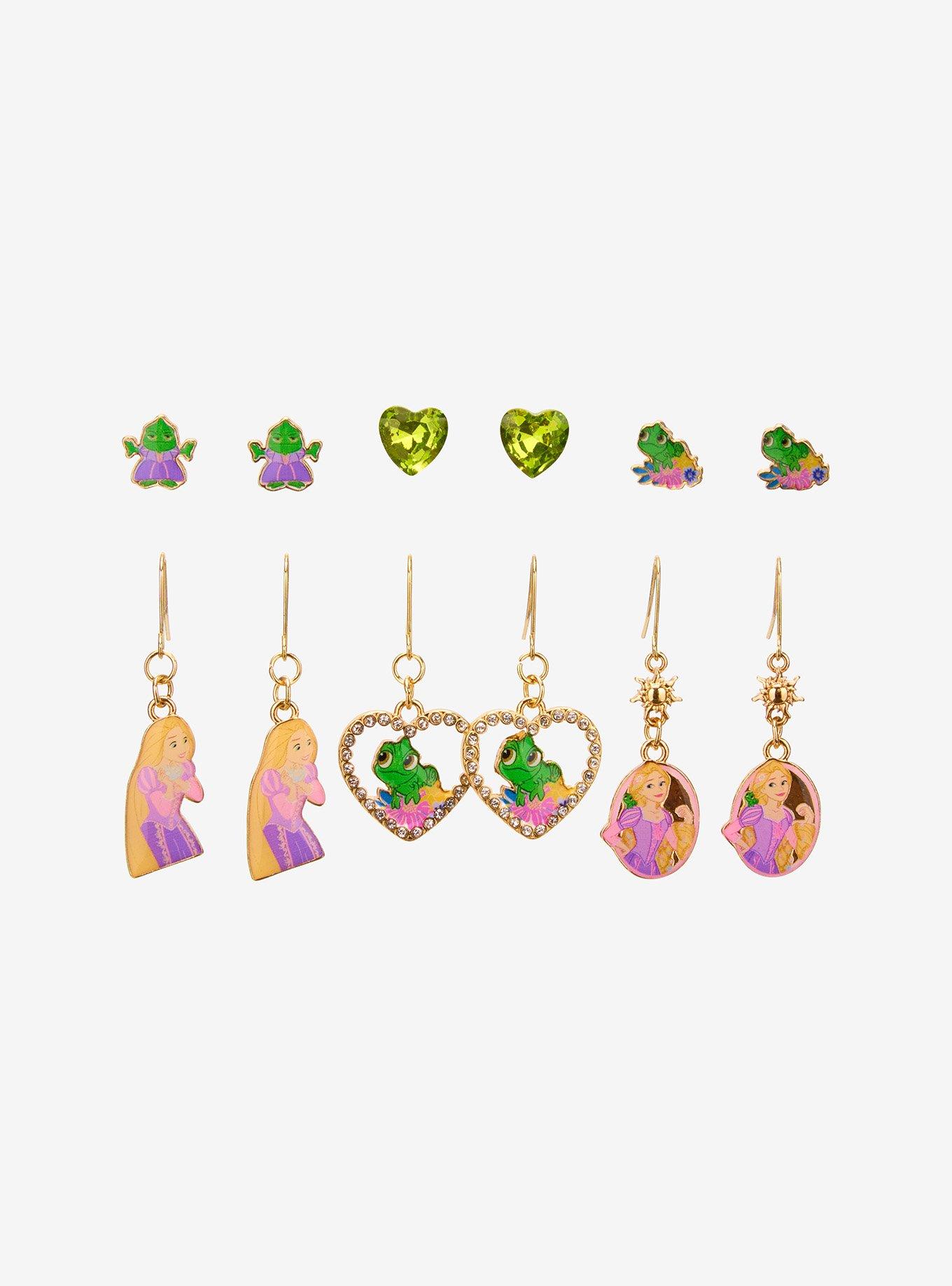 Disney Tangled Rapunzel & Pascal Earring Set - BoxLunch Exclusive, , hi-res