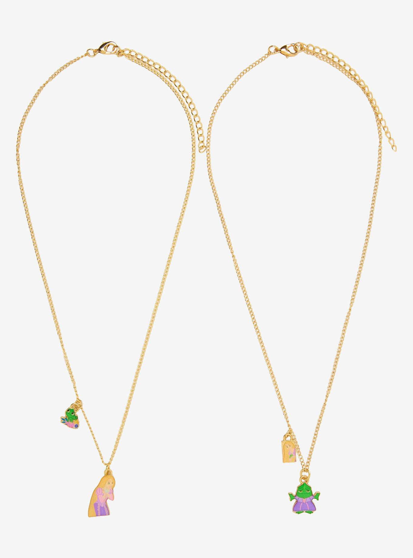 Disney Tangled Rapunzel & Pascal Bestie Necklace Set - BoxLunch Exclusive, , hi-res