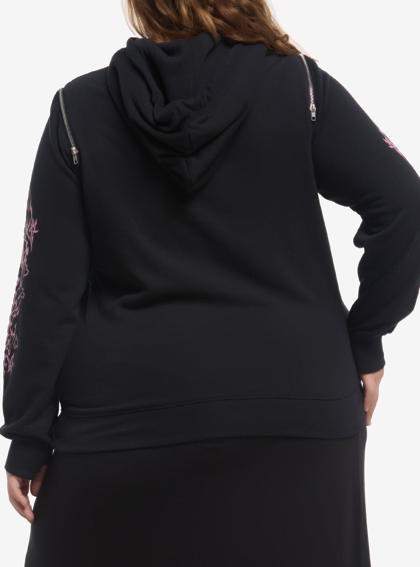 Kuromi Metal Oversized Hoodie Plus Size, MULTI, alternate