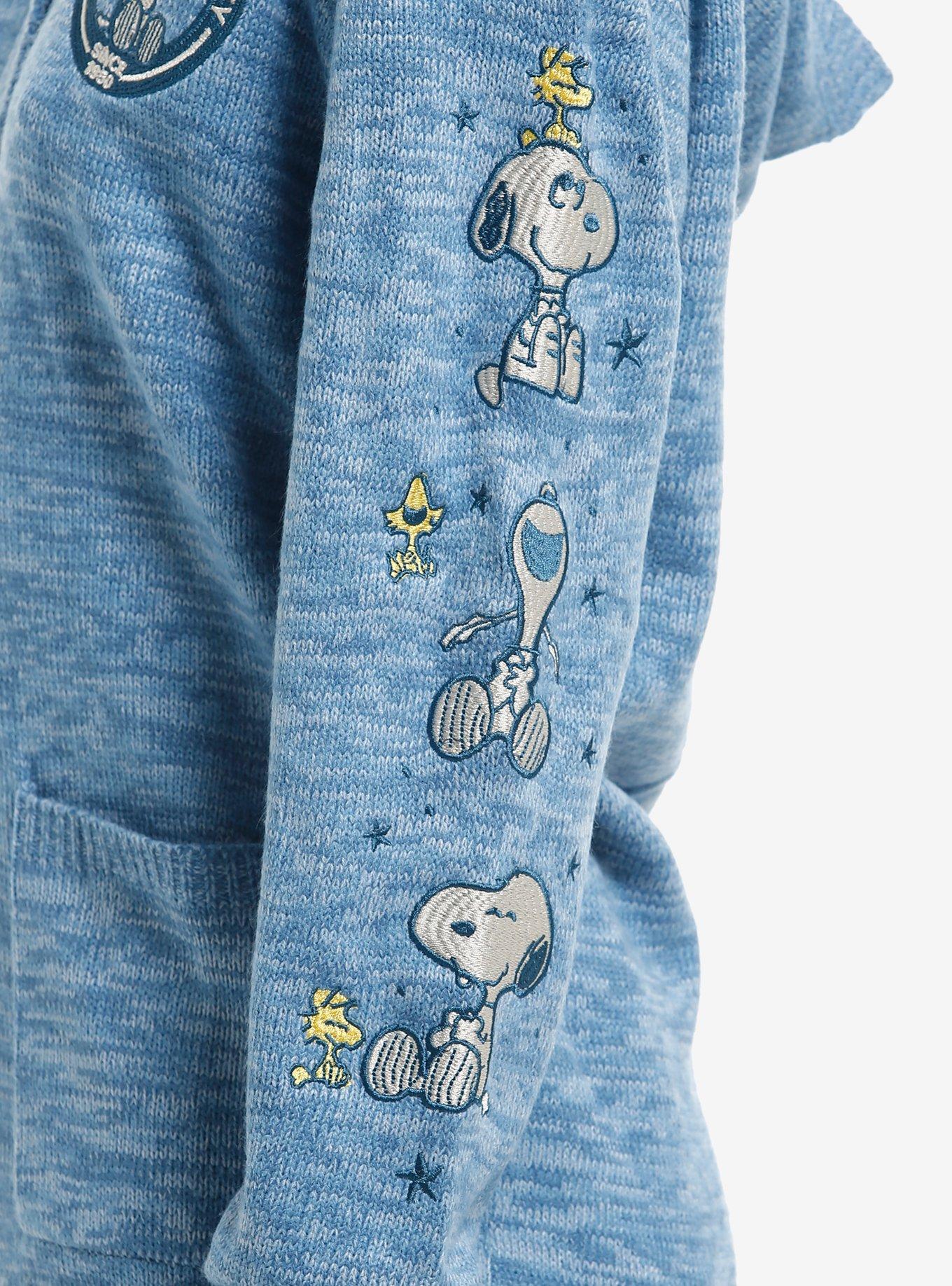 Peanuts Snoopy & Woodstock Oversized Hooded Cardigan, MULTI, alternate
