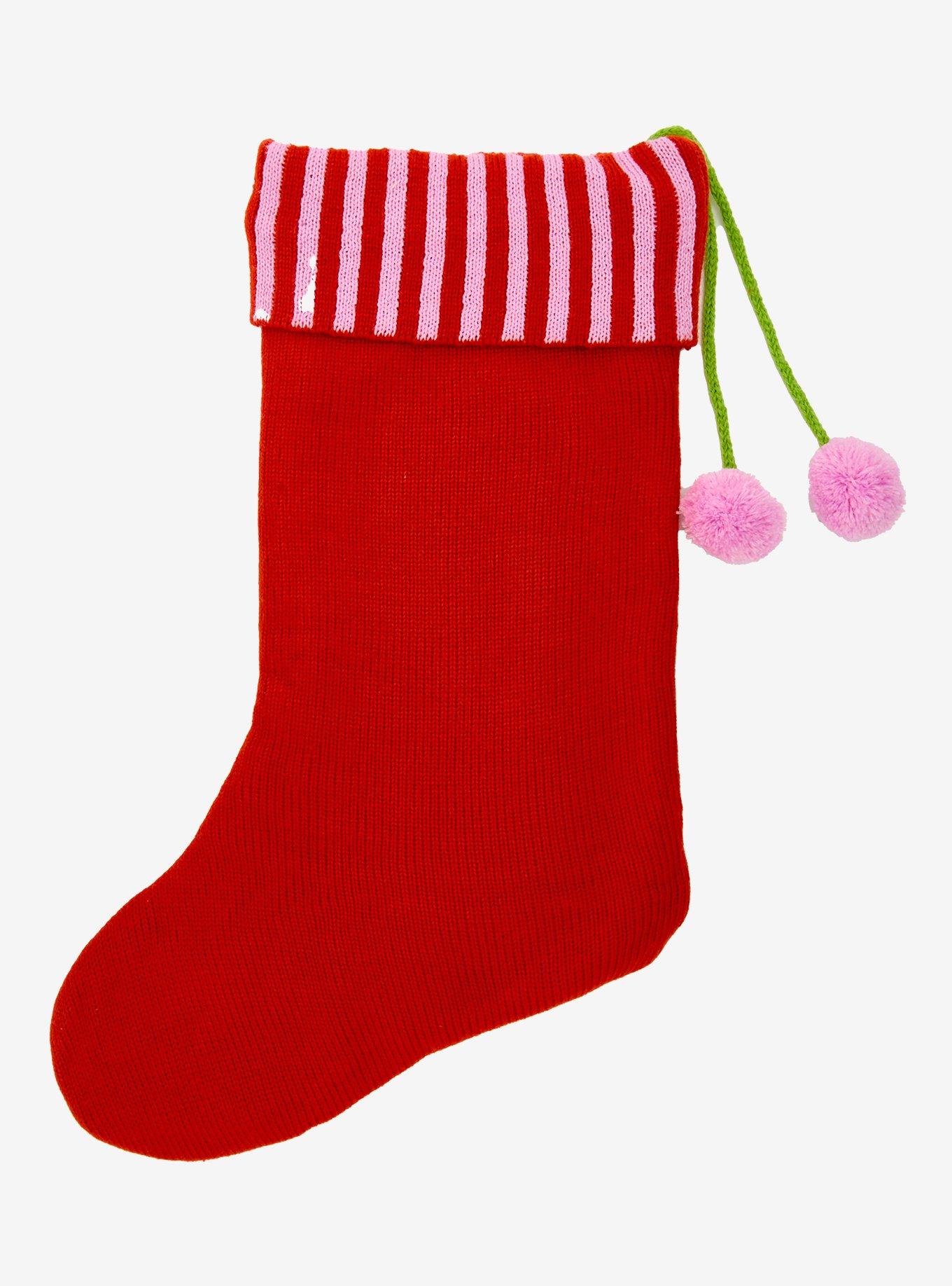 Strawberry Shortcake Wreath Knit Holiday Stocking — BoxLunch Exclusive, , alternate