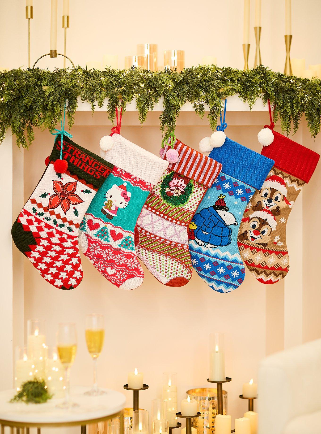 Stranger Things Demogorgon Knit Holiday Stocking — BoxLunch Exclusive, , hi-res