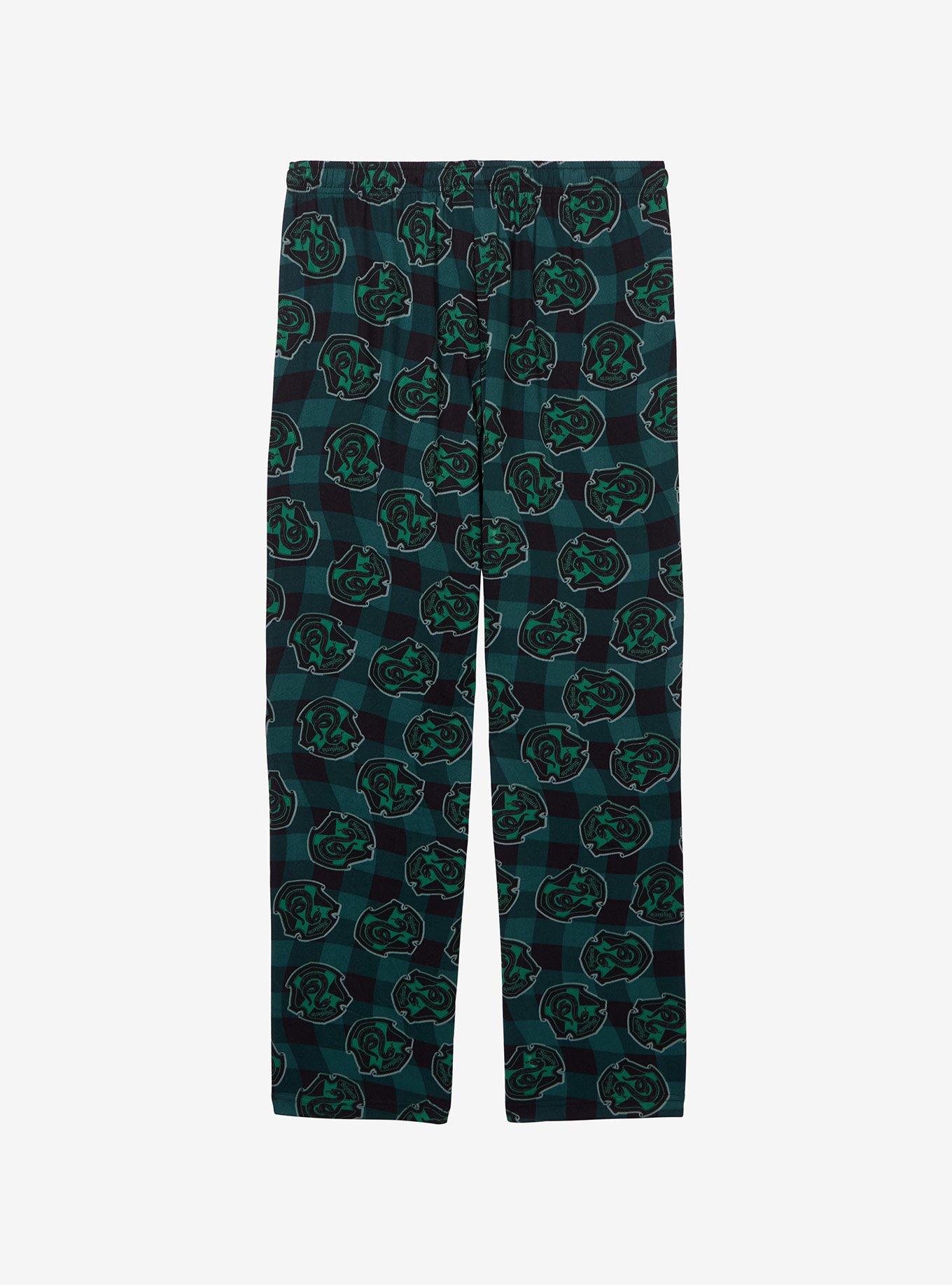 Harry Potter Slytherin Checkered Allover Print Sleep Pants — BoxLunch Exclusive