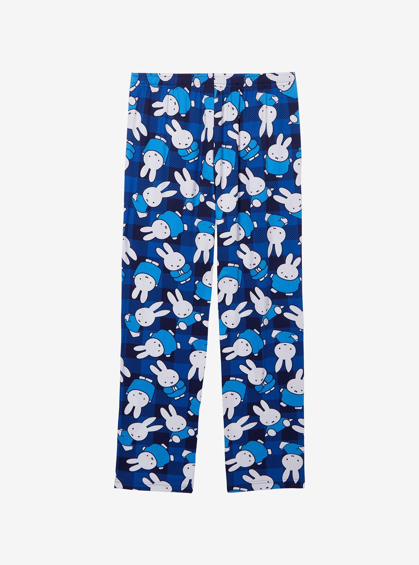 Miffy Checkered Allover Print Sleep Pants — BoxLunch Exclusive, , hi-res