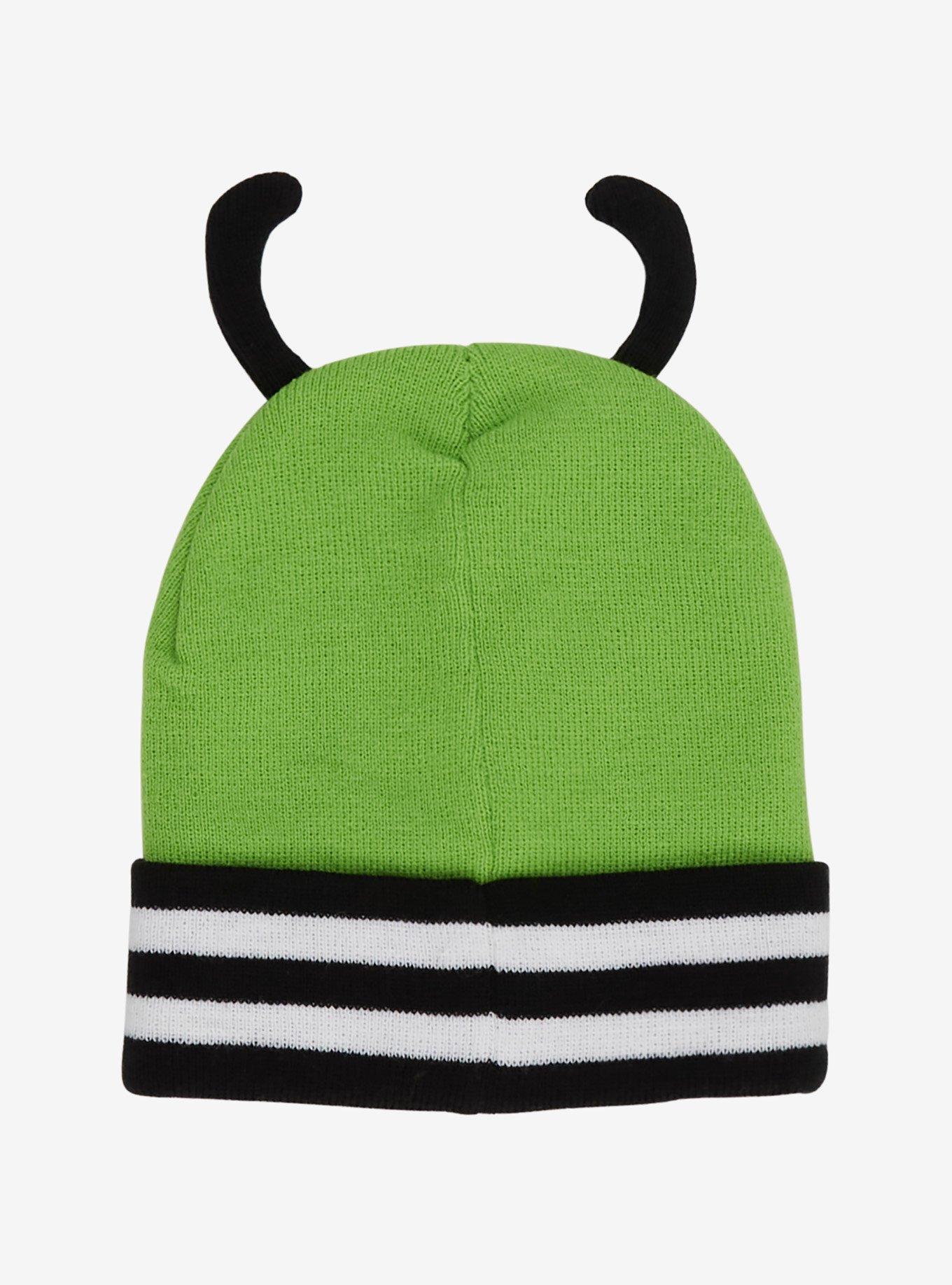 Invader Zim GIR Peeking Stripe Beanie, , hi-res