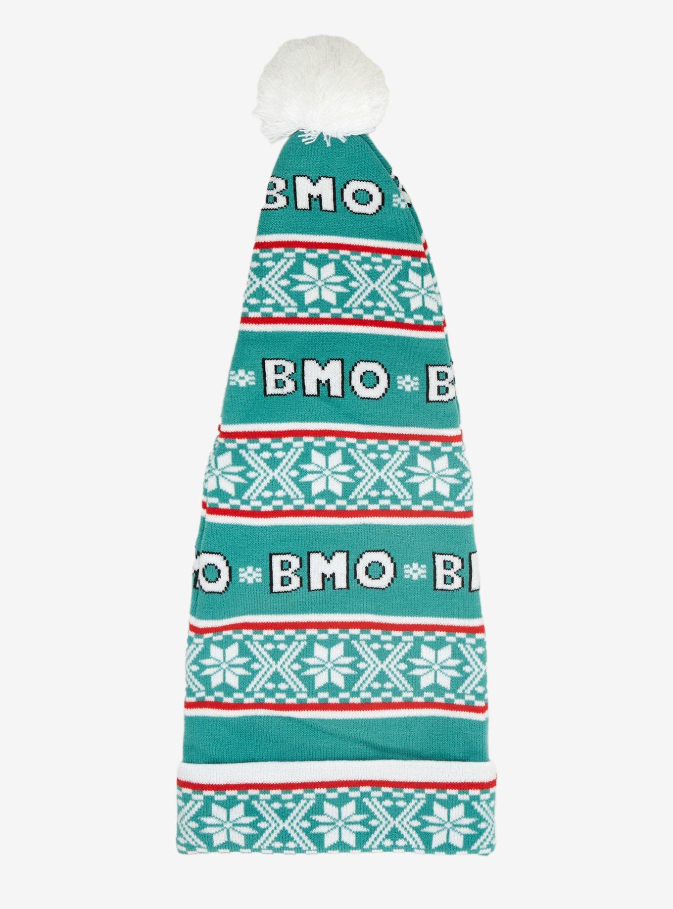 Adventure Time BMO Fair Isle Long Santa Hat, , hi-res