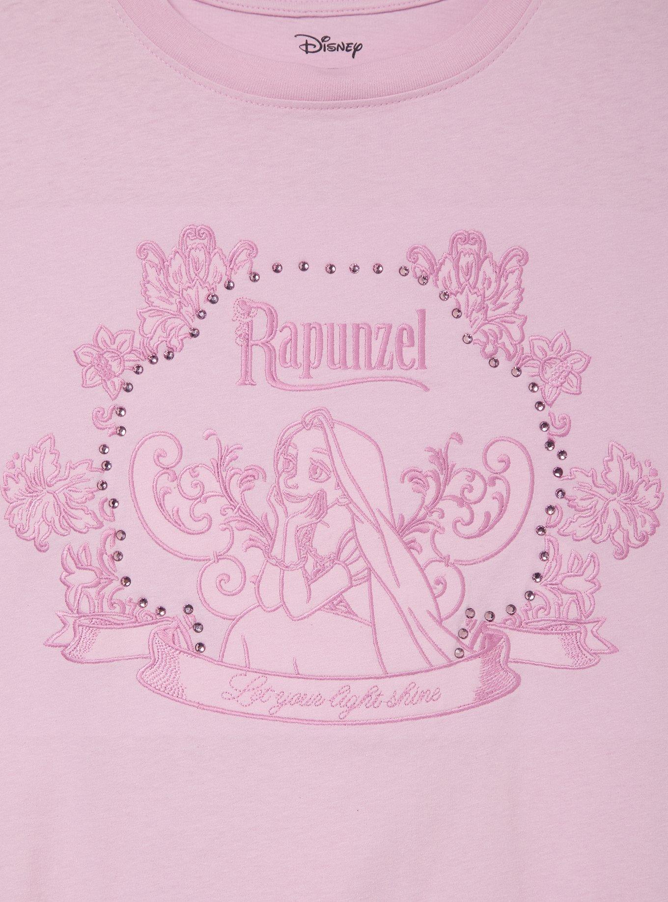 Disney Tangled Rapunzel Rhinestone Women's Plus Size T-Shirt - BoxLunch Exclusive, , hi-res