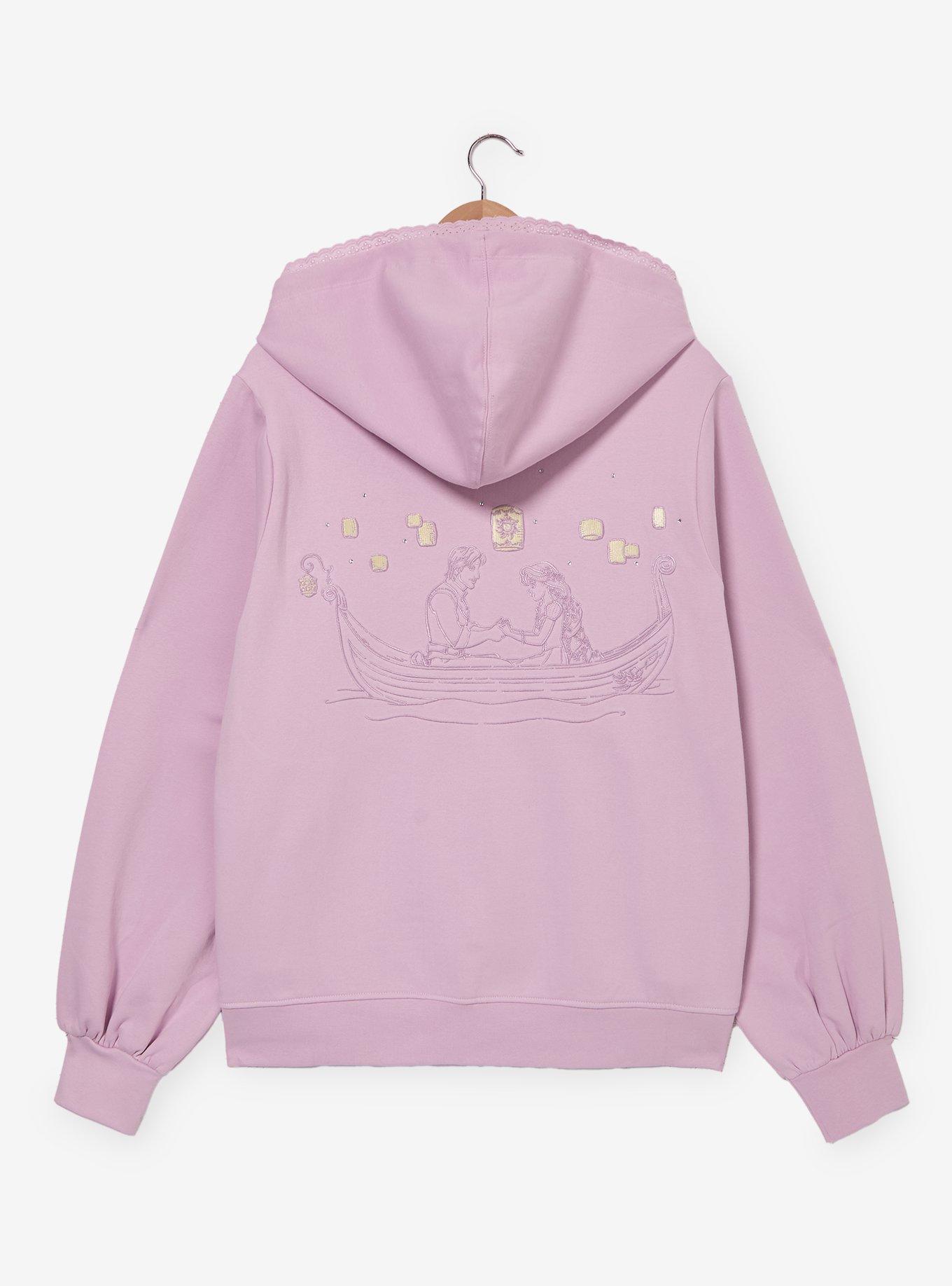 Disney Tangled Rhinestone Women's Plus Size Zippered Hoodie - BoxLunch Exclusive, , hi-res