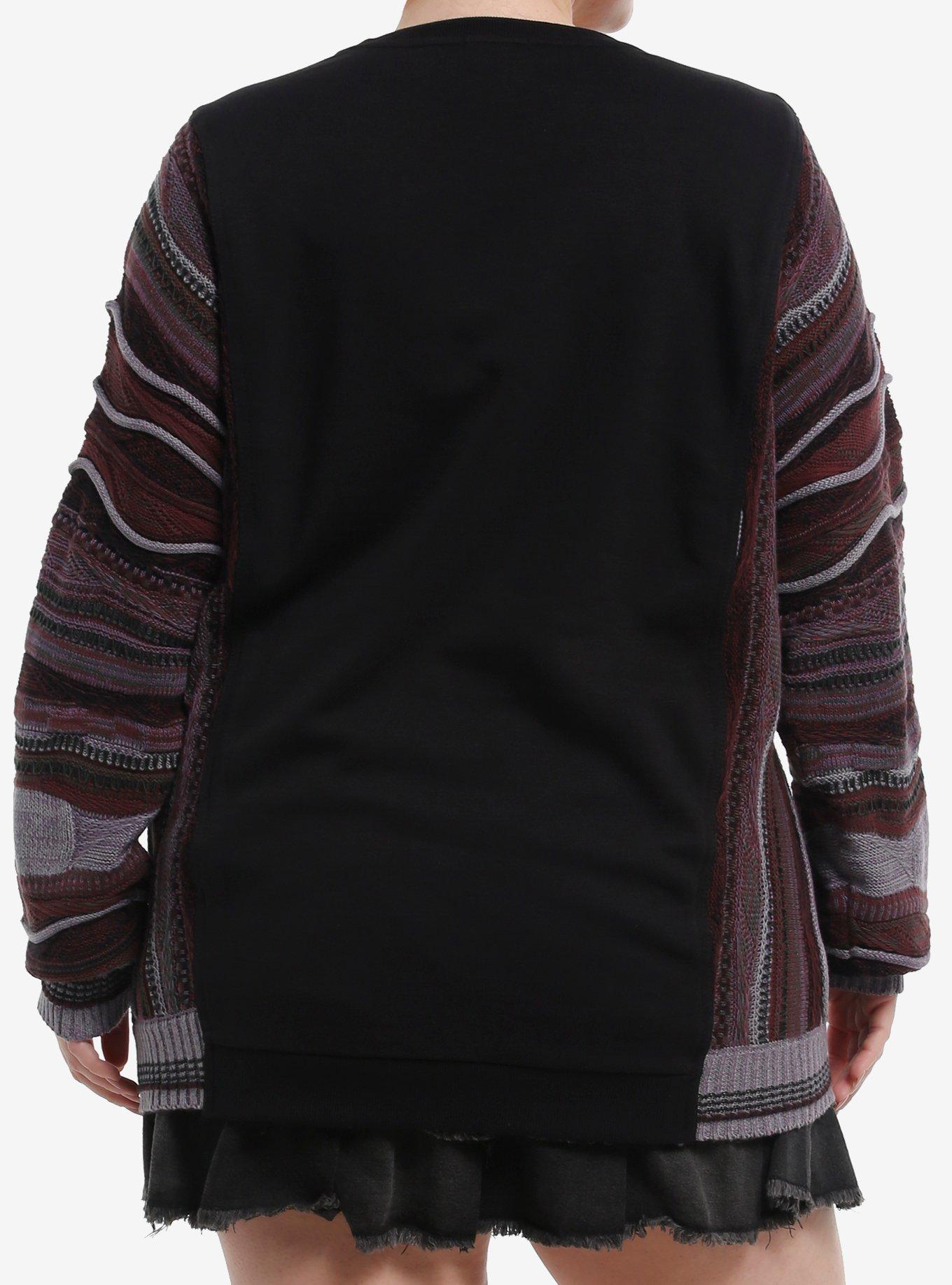 Destroy The Chaos Skulls Girls Sweater Plus Size, , hi-res