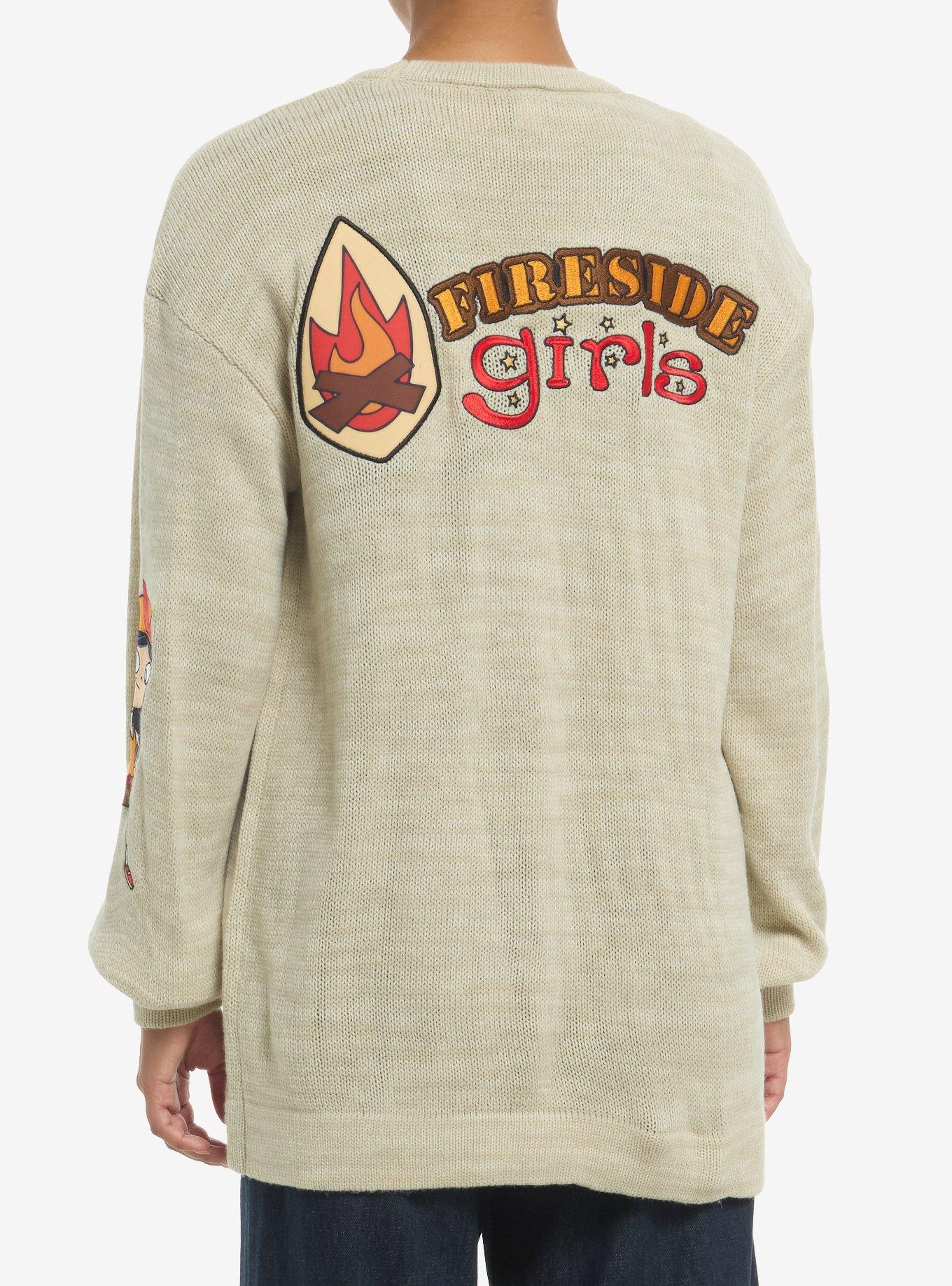 Phineas And Ferb Fireside Girls Embroidered Girls Cardigan, , hi-res