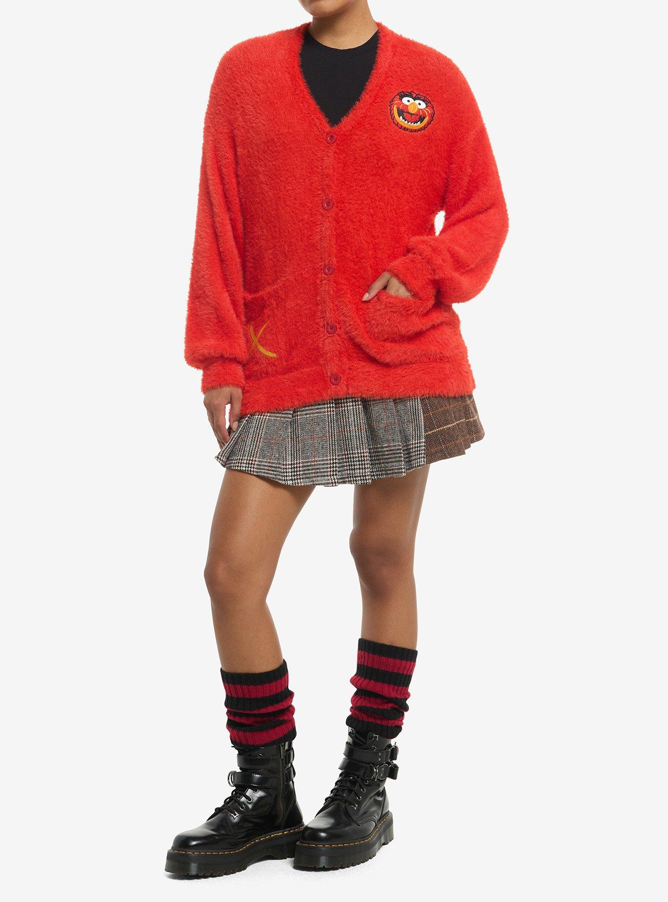 The Muppets Animal Fuzzy Girls Cardigan, MULTI, alternate