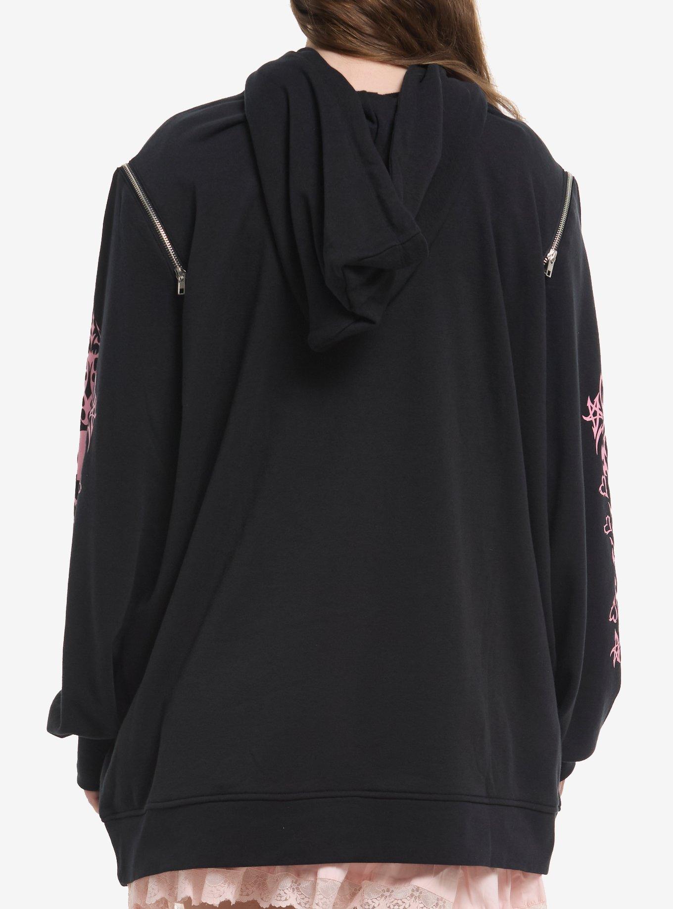 Kuromi Metal Girls Oversized Hoodie, MULTI, alternate