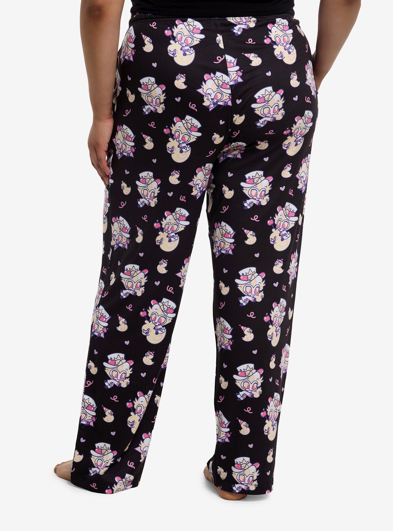 Hazbin Hotel Chibi Lucifer Rubber Duck Pajama Pants Plus Size, , hi-res