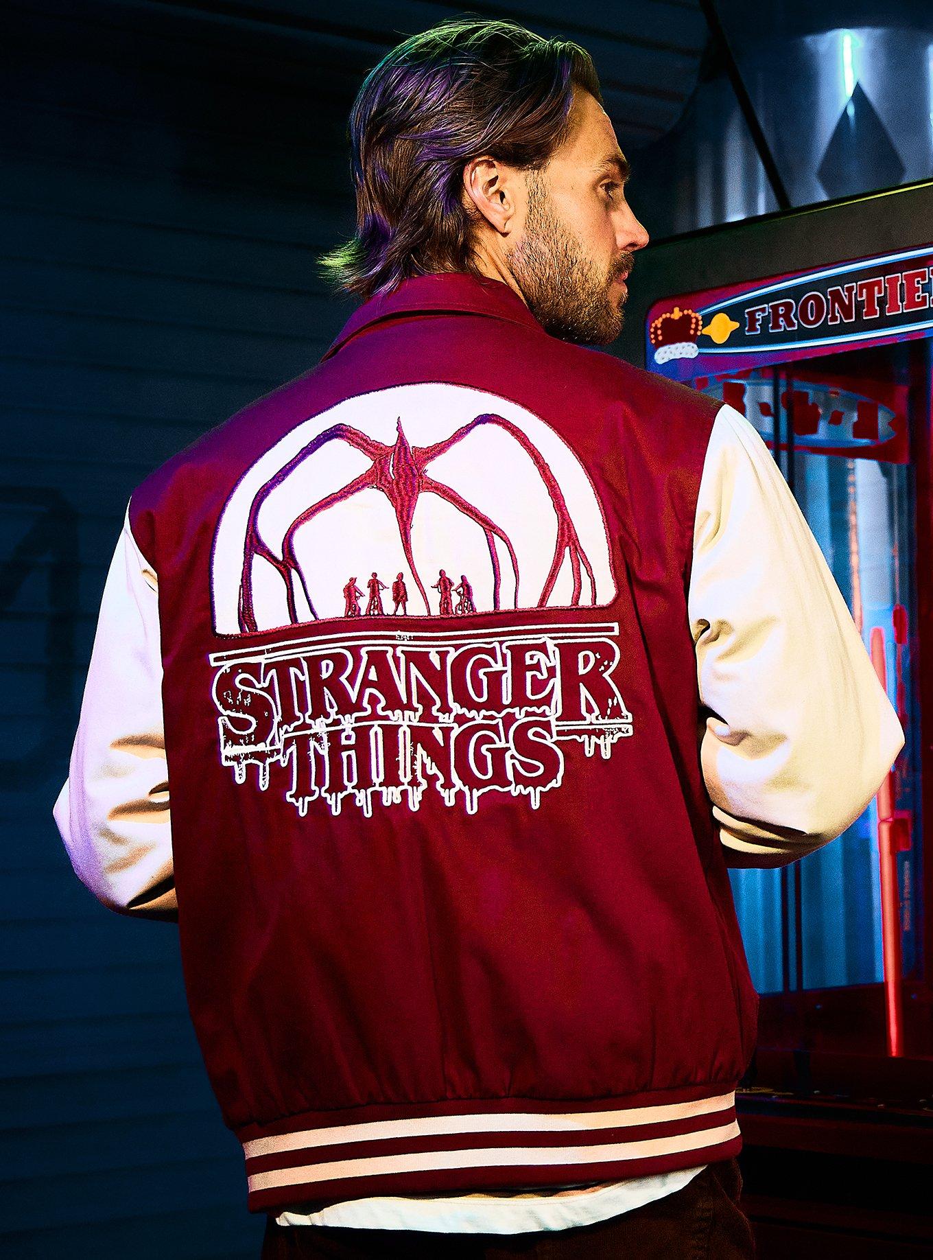 Stranger Things Logo Retro Varisty Jacket - BoxLunch Exclusive, , hi-res