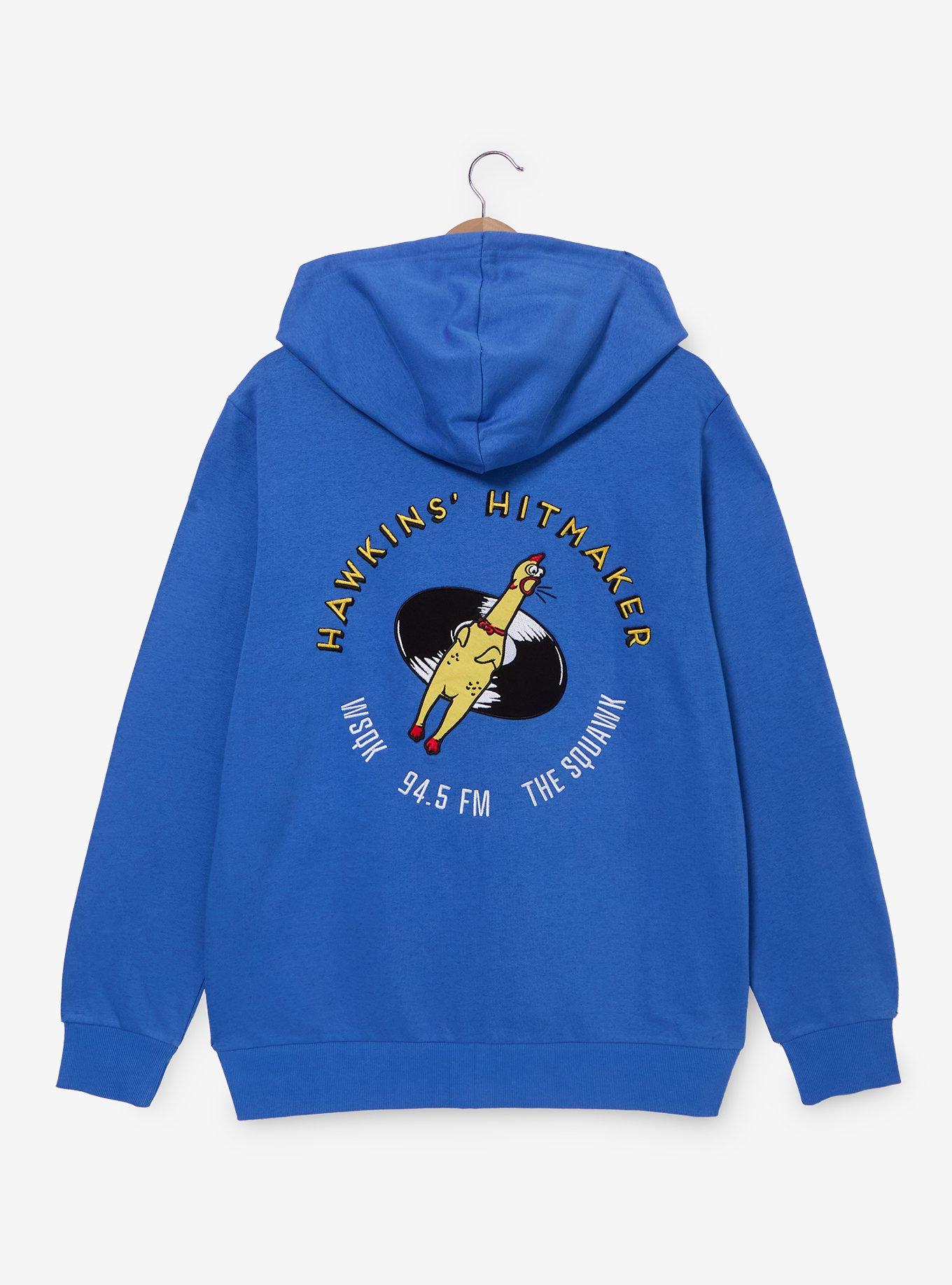 Stranger Things WSQK Hawkins Hitmaker Zippered Hoodie — BoxLunch Exclusive, , hi-res