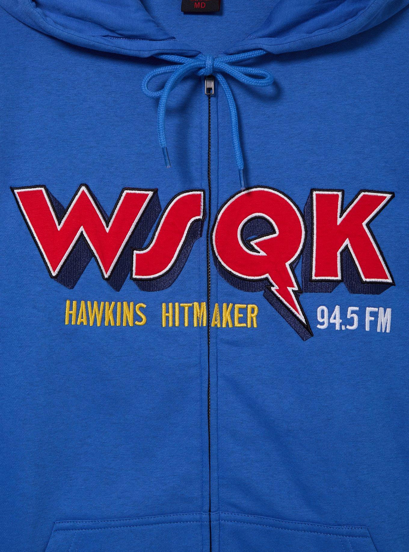 Stranger Things WSQK Hawkins Hitmaker Zippered Hoodie &mdash; BoxLunch Exclusive, RED, alternate