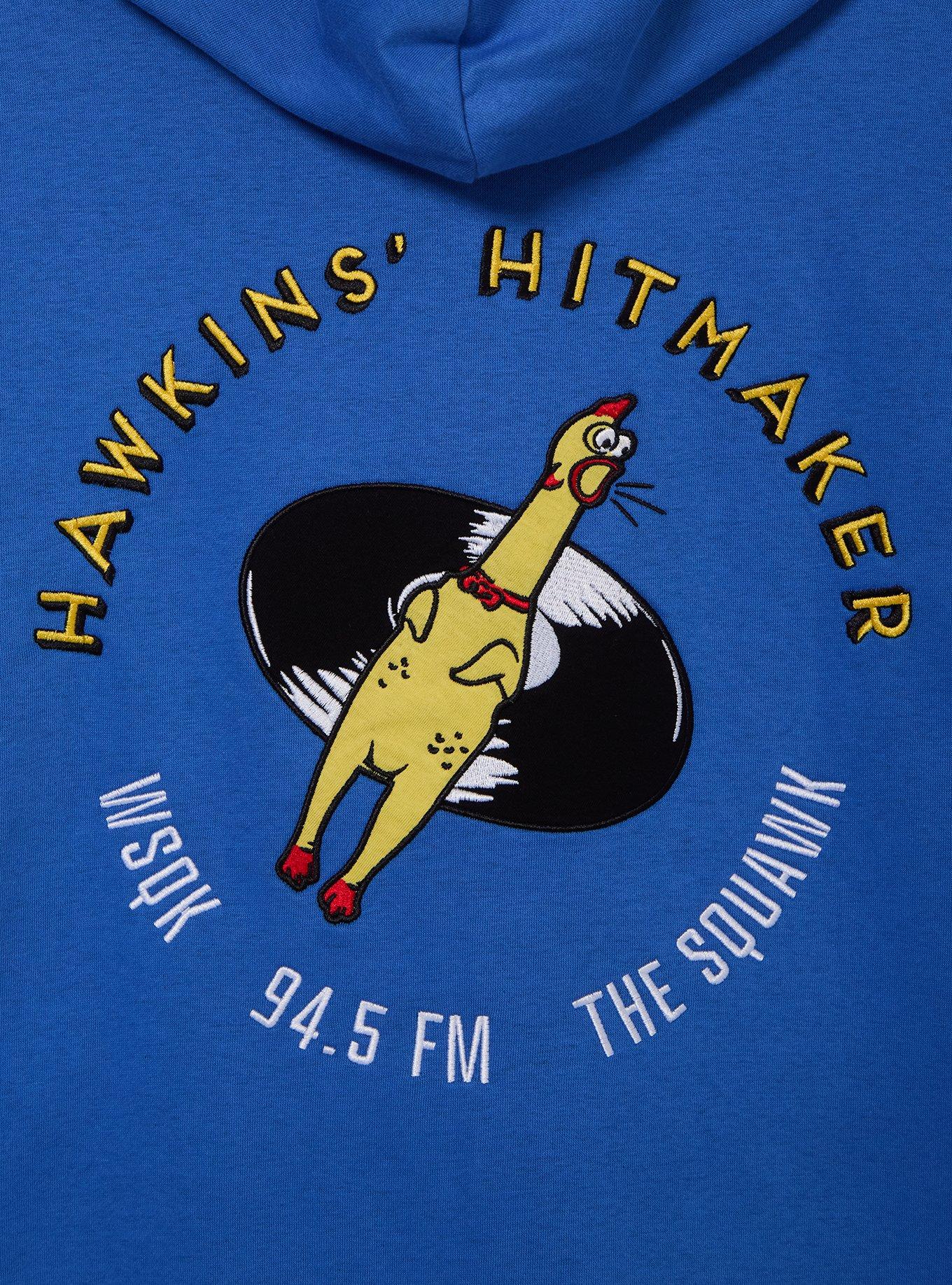 Stranger Things WSQK Hawkins Hitmaker Zippered Hoodie &mdash; BoxLunch Exclusive, RED, alternate