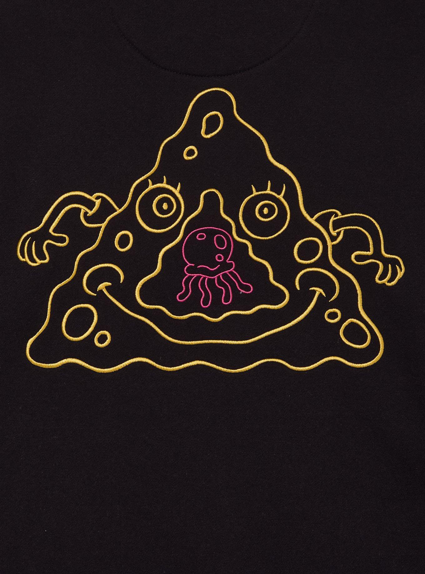 SpongeBob SquarePants Jelly Jams Embroidered Zippered Hoodie - BoxLunch Exclusive, BLACK, alternate