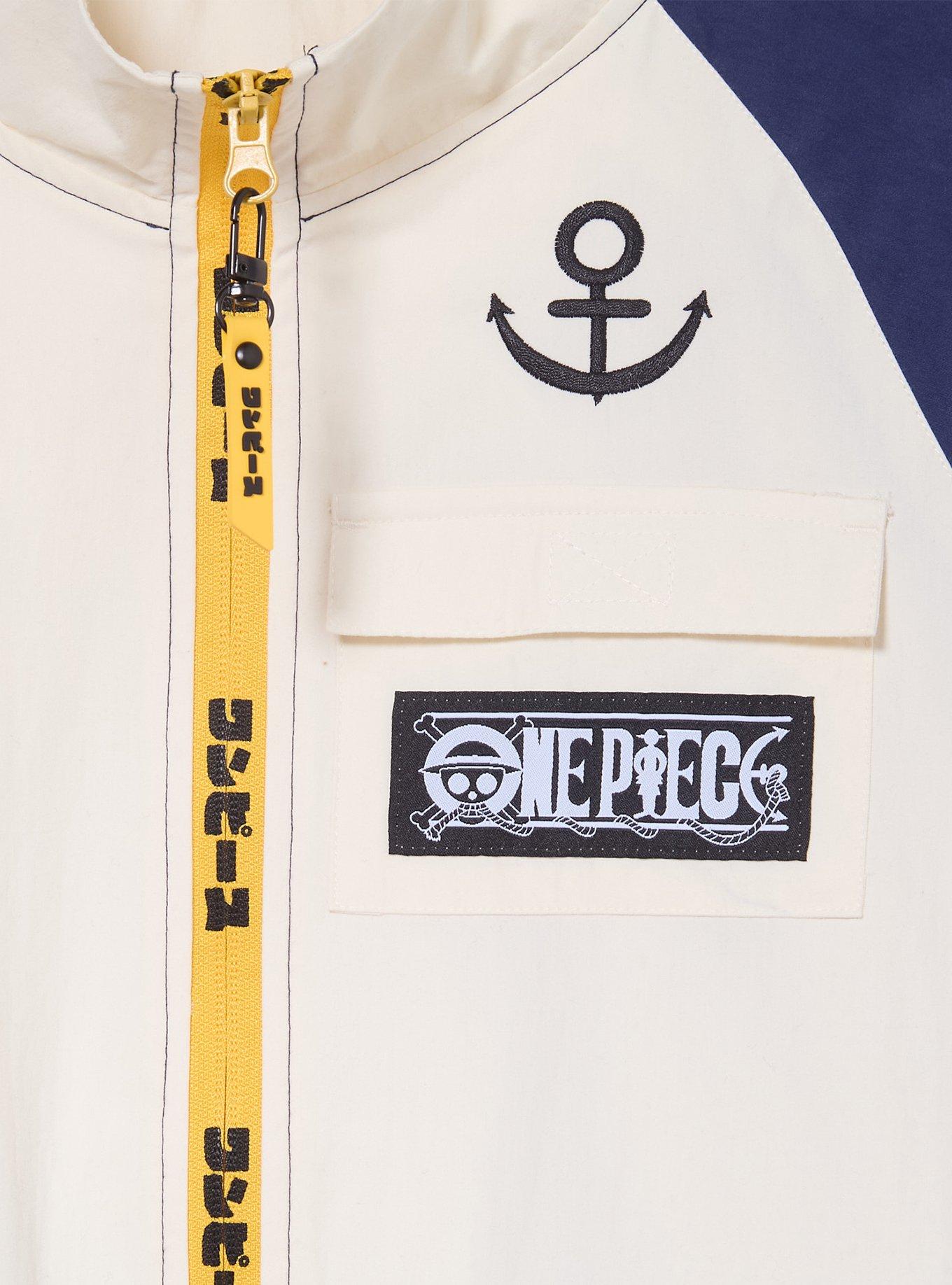 One Piece Jolly Roger Color Block Windbreaker - BoxLunch Exclusive, MULTI, alternate