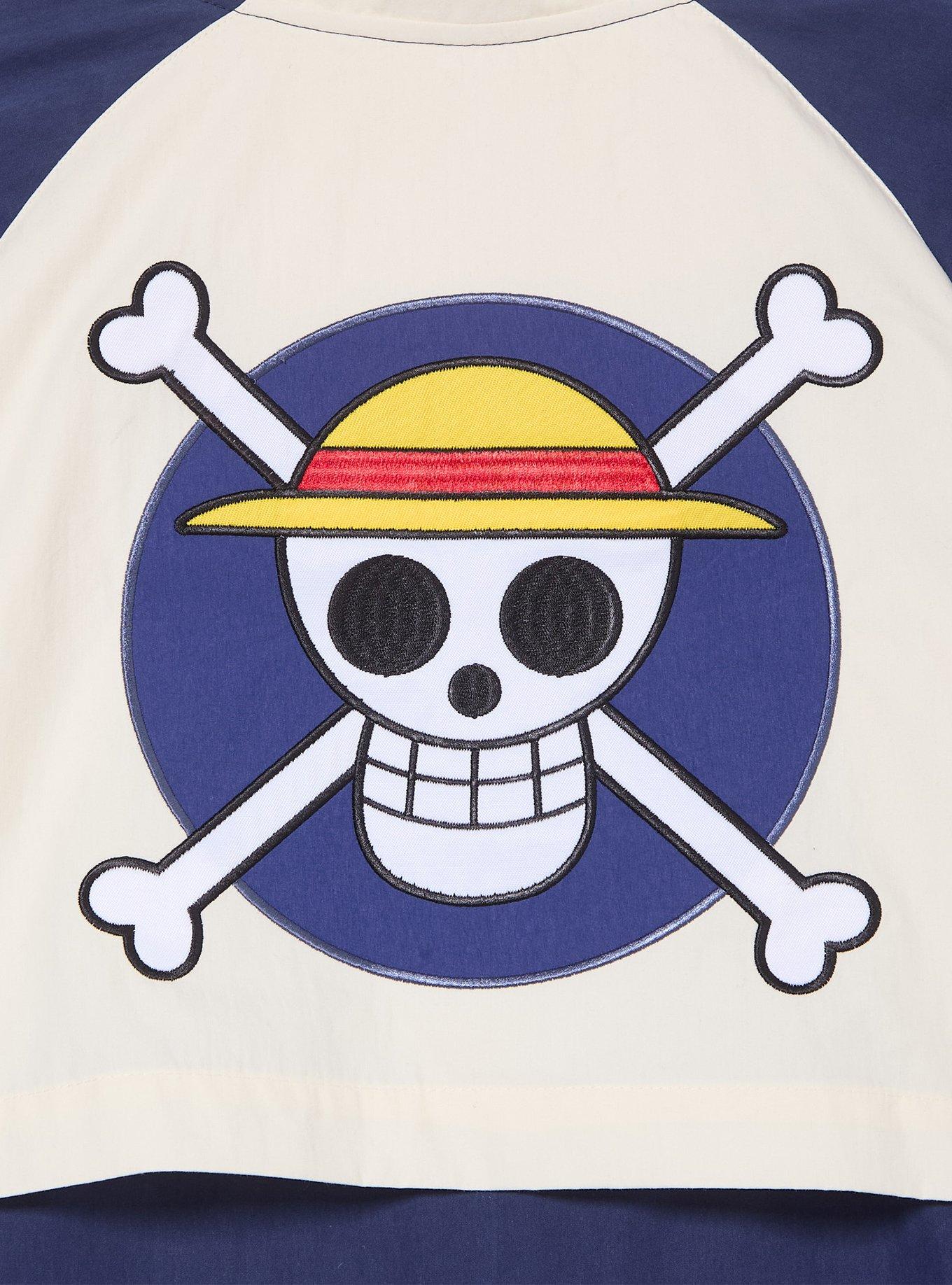 One Piece Jolly Roger Color Block Windbreaker - BoxLunch Exclusive, MULTI, alternate