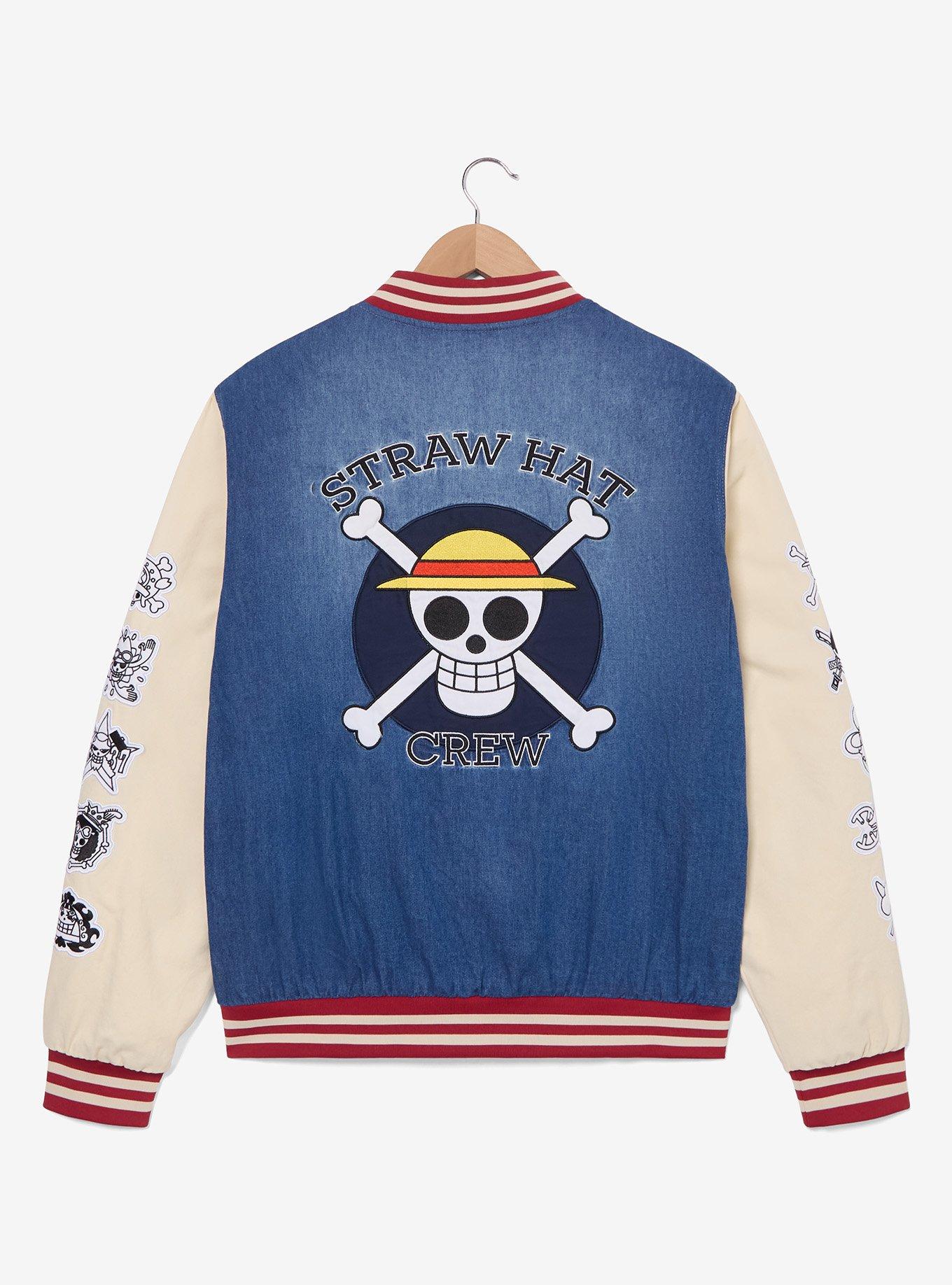 One Piece Jolly Roger Bomber Jacket &mdash; BoxLunch Exclusive, , hi-res