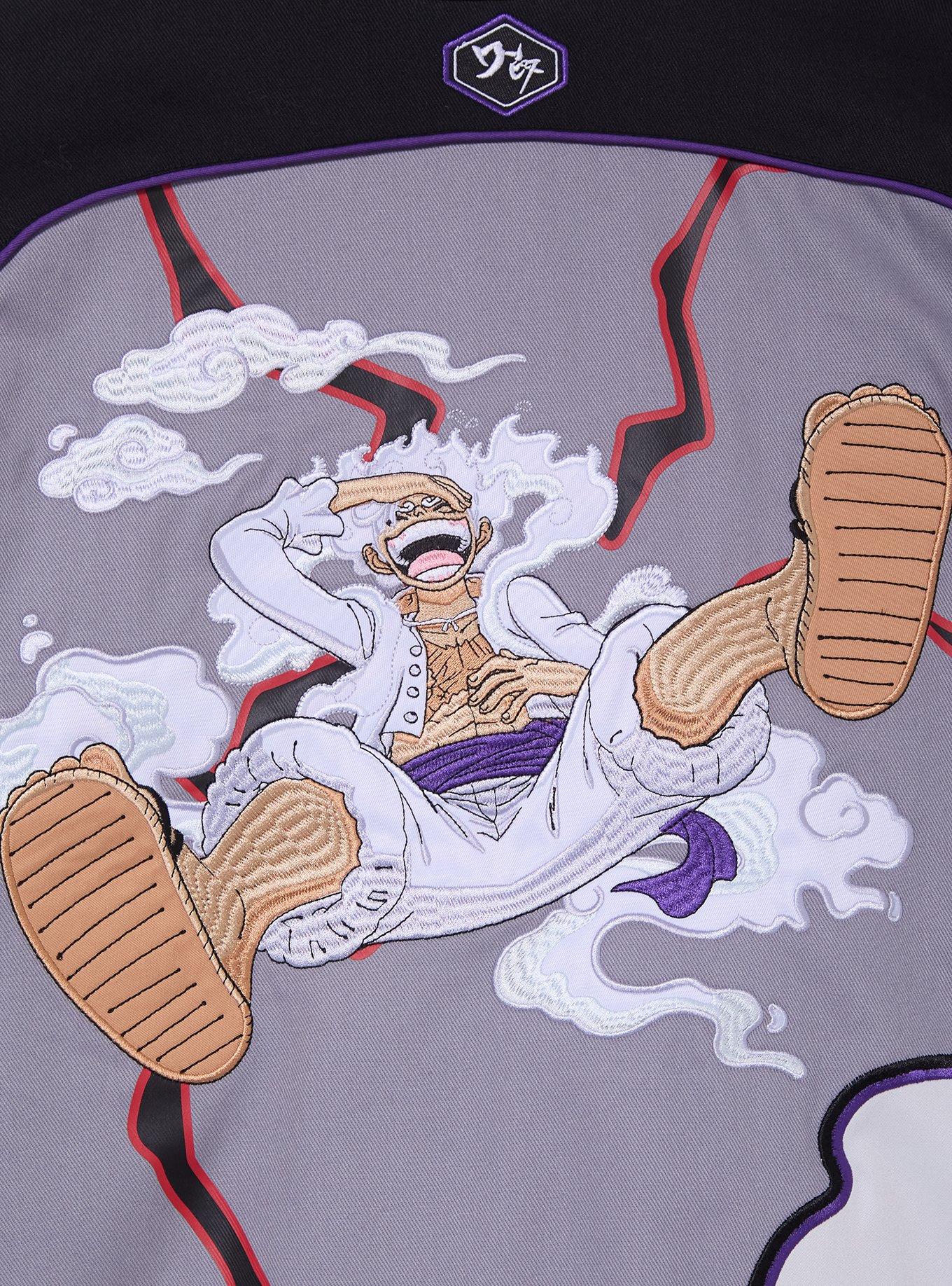 One Piece Gear 5 Moto Jacket — BoxLunch Exclusive, GREY, alternate