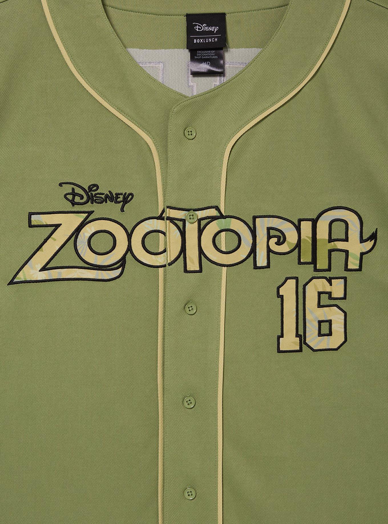 Disney Zootopia Nick Wilde Baseball Jersey - BoxLunch Exclusive, GREEN, alternate