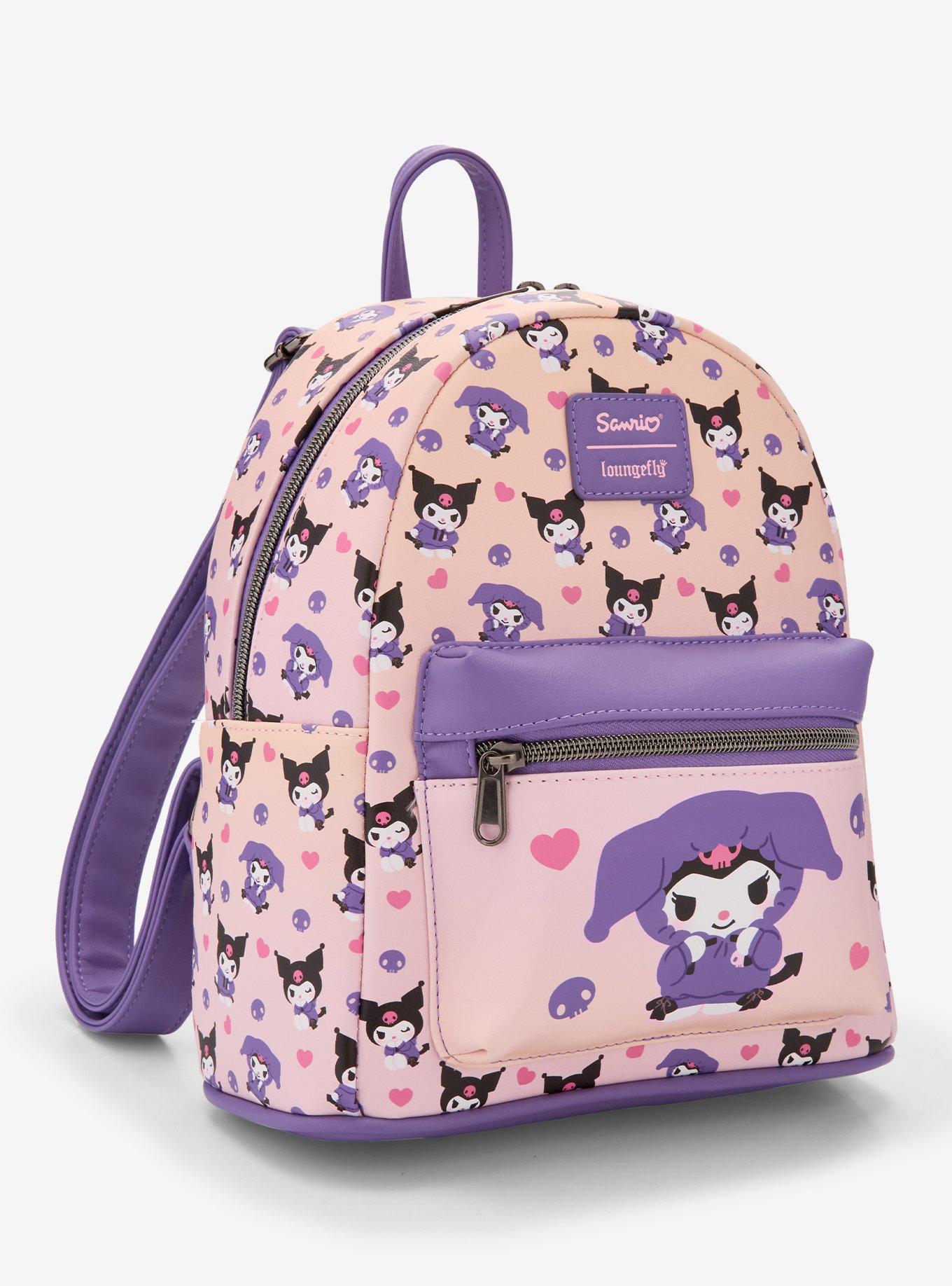 Loungefly Kuromi Hoodie Outfit Mini Backpack, , hi-res