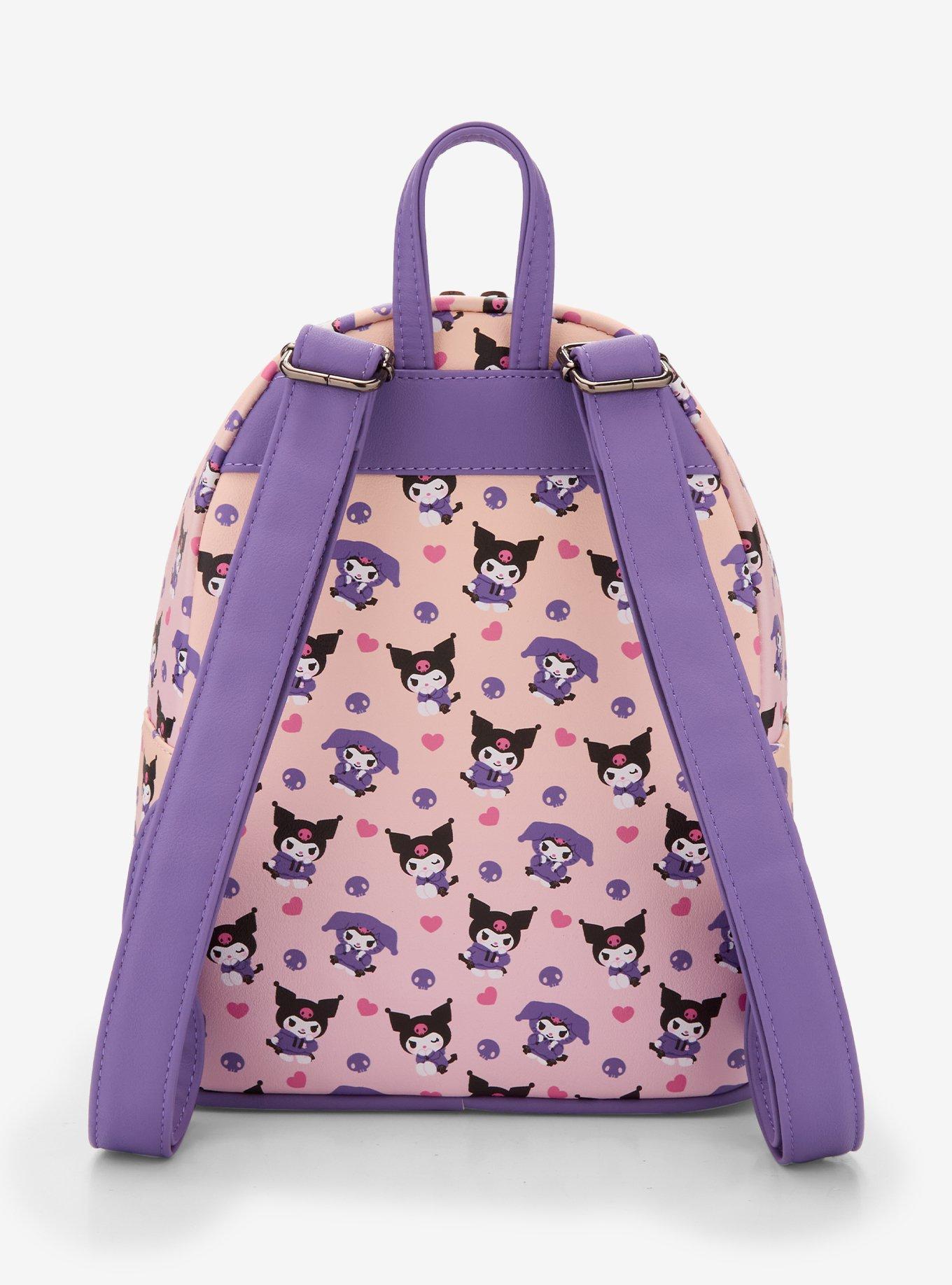 Loungefly Kuromi Hoodie Outfit Mini Backpack, , alternate