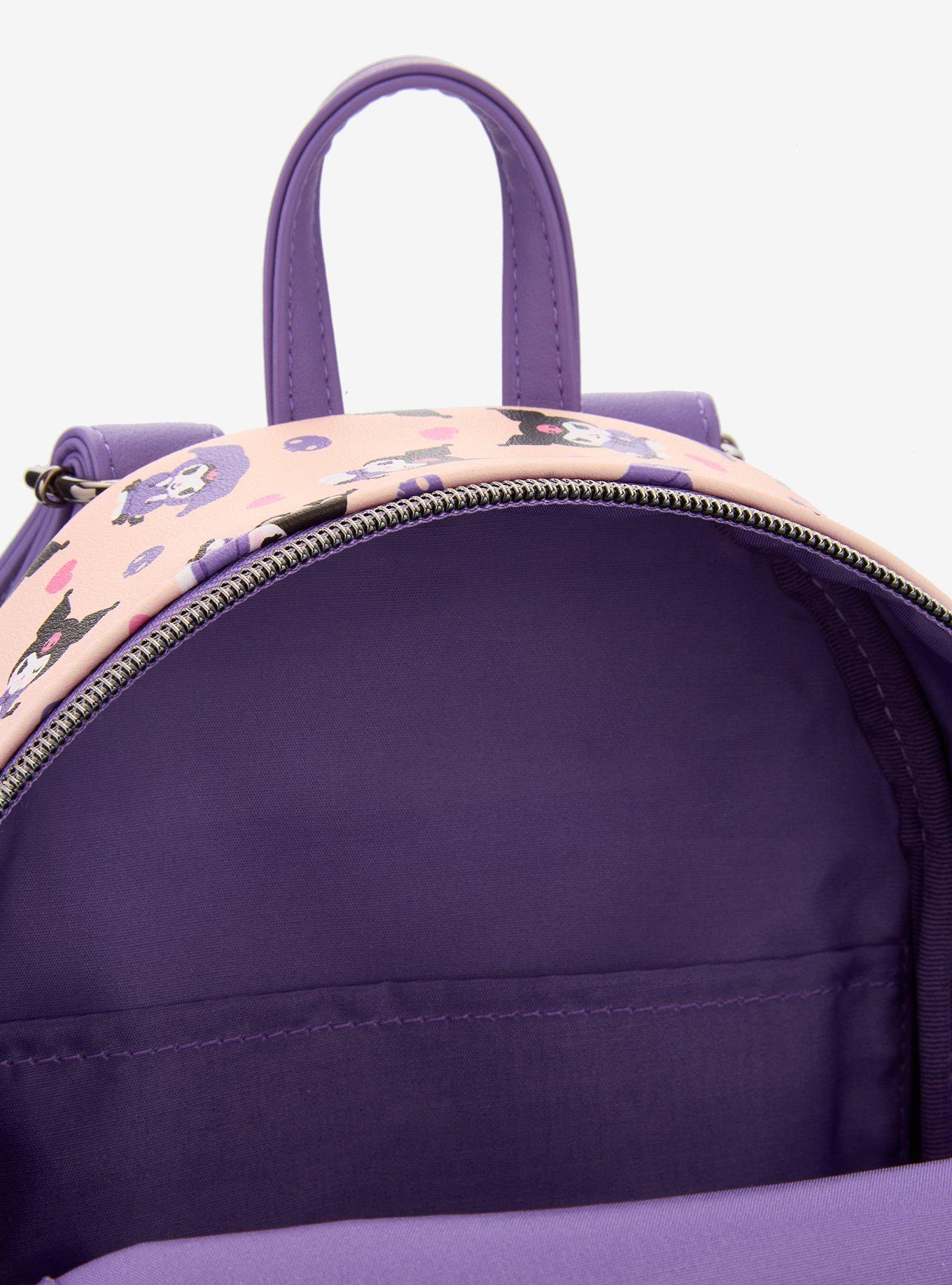 Loungefly Kuromi Hoodie Outfit Mini Backpack, , alternate