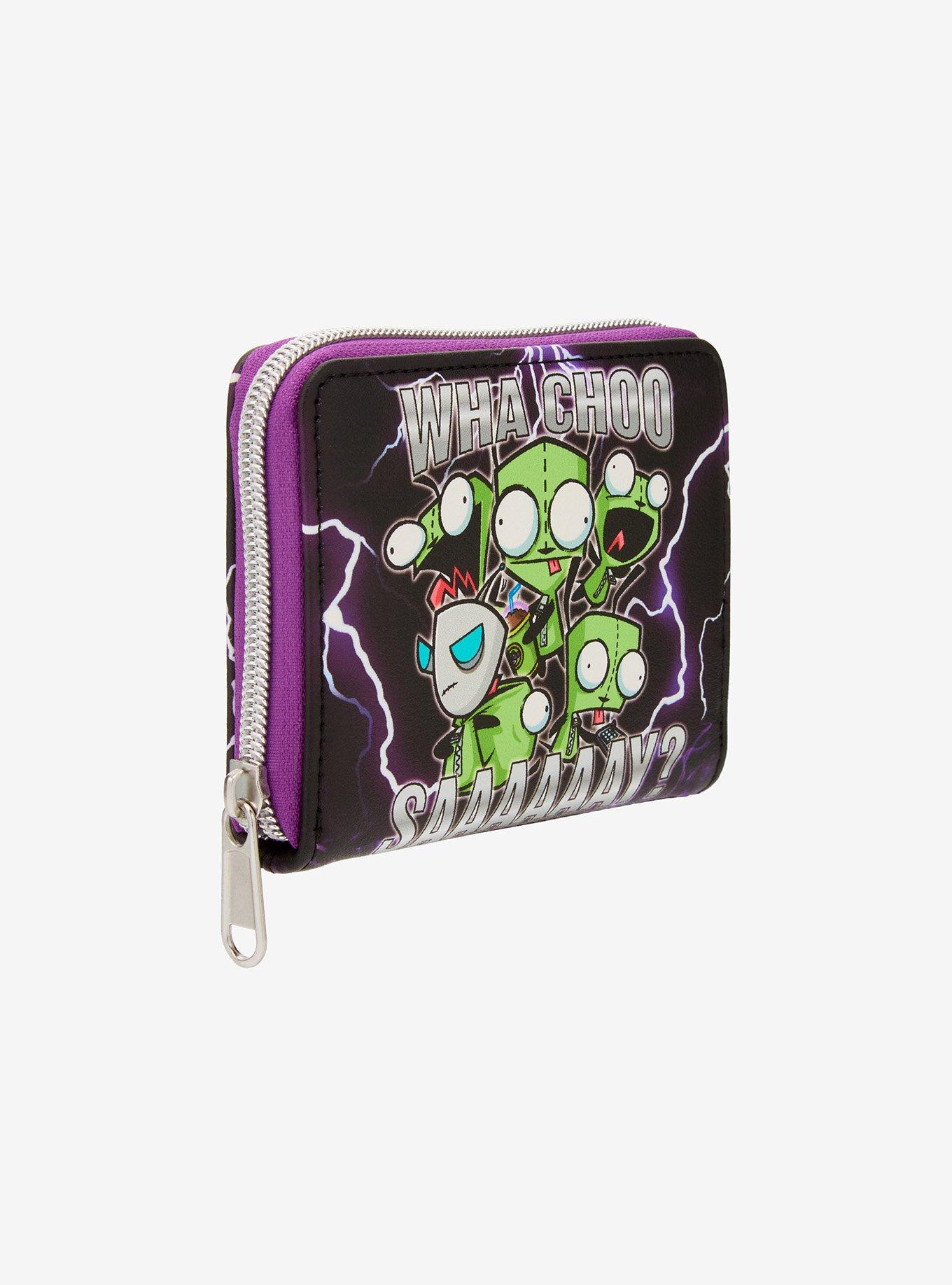 Loungefly Invader Zim GIR Lightning Mini Zipper Wallet, , hi-res