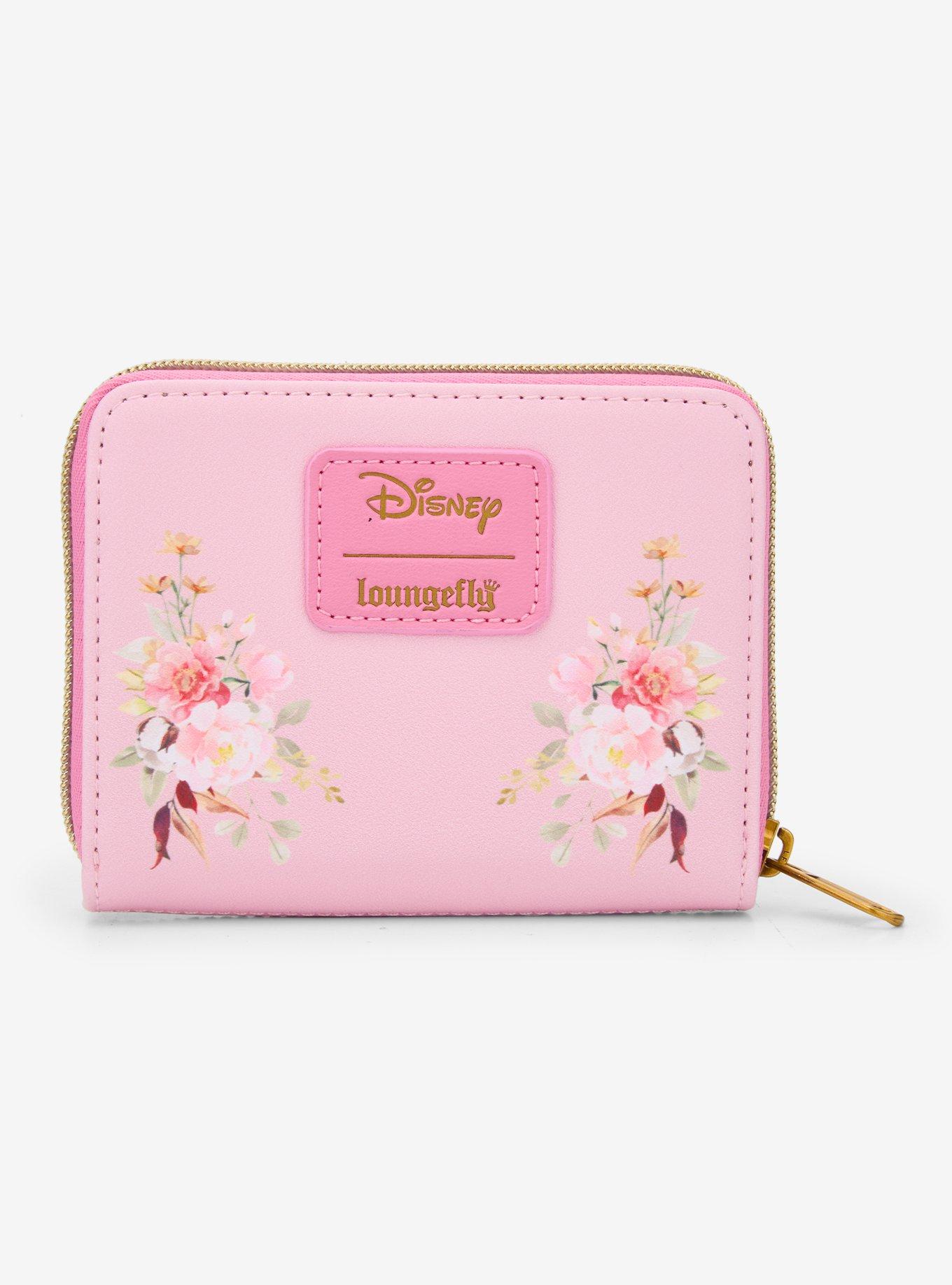 Loungefly Disney Princess Group Pink Mini Zipper Wallet, , alternate