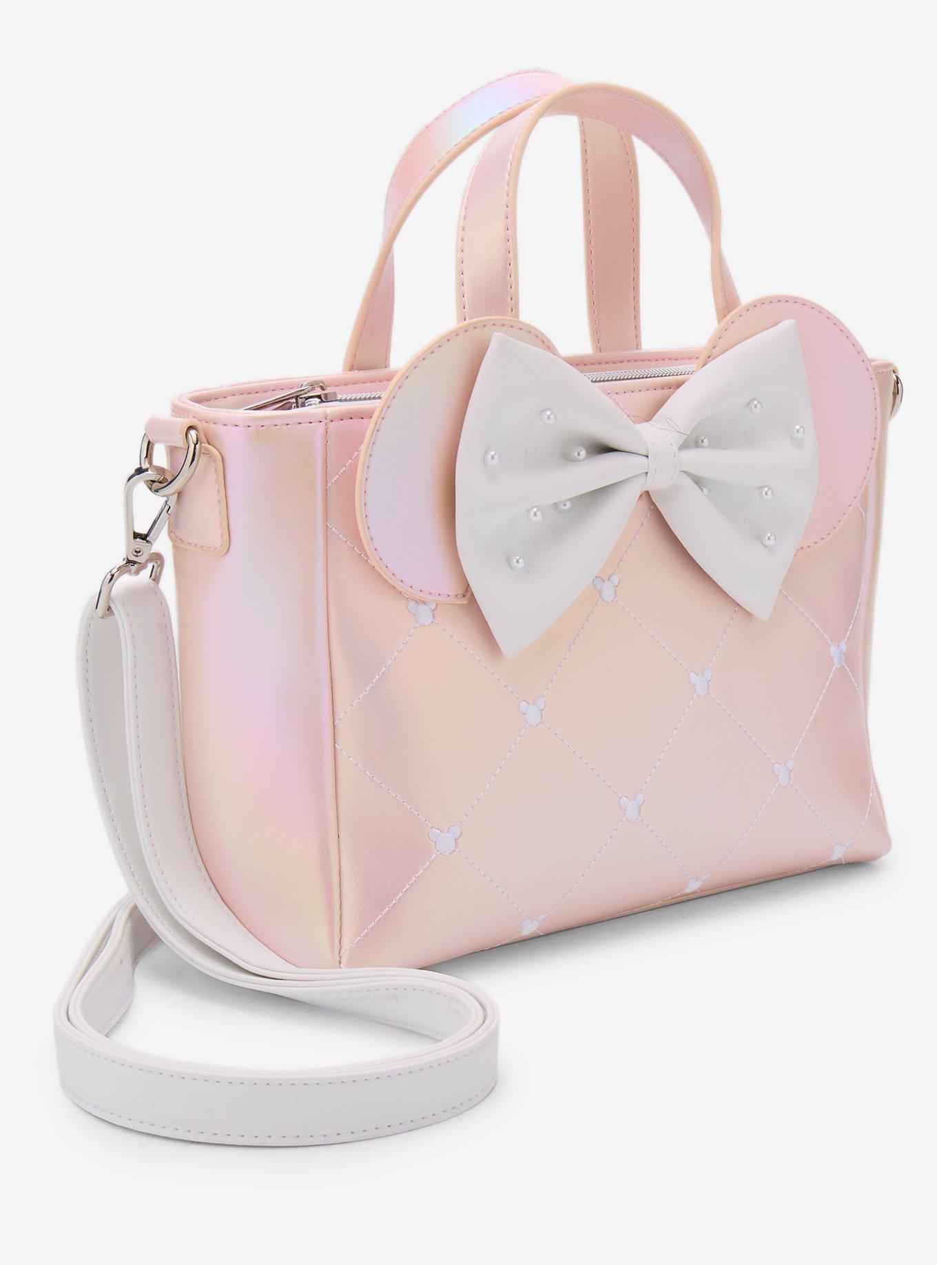 Loungefly Disney Minnie Mouse Pink Pearl Mini Satchel Bag, , hi-res